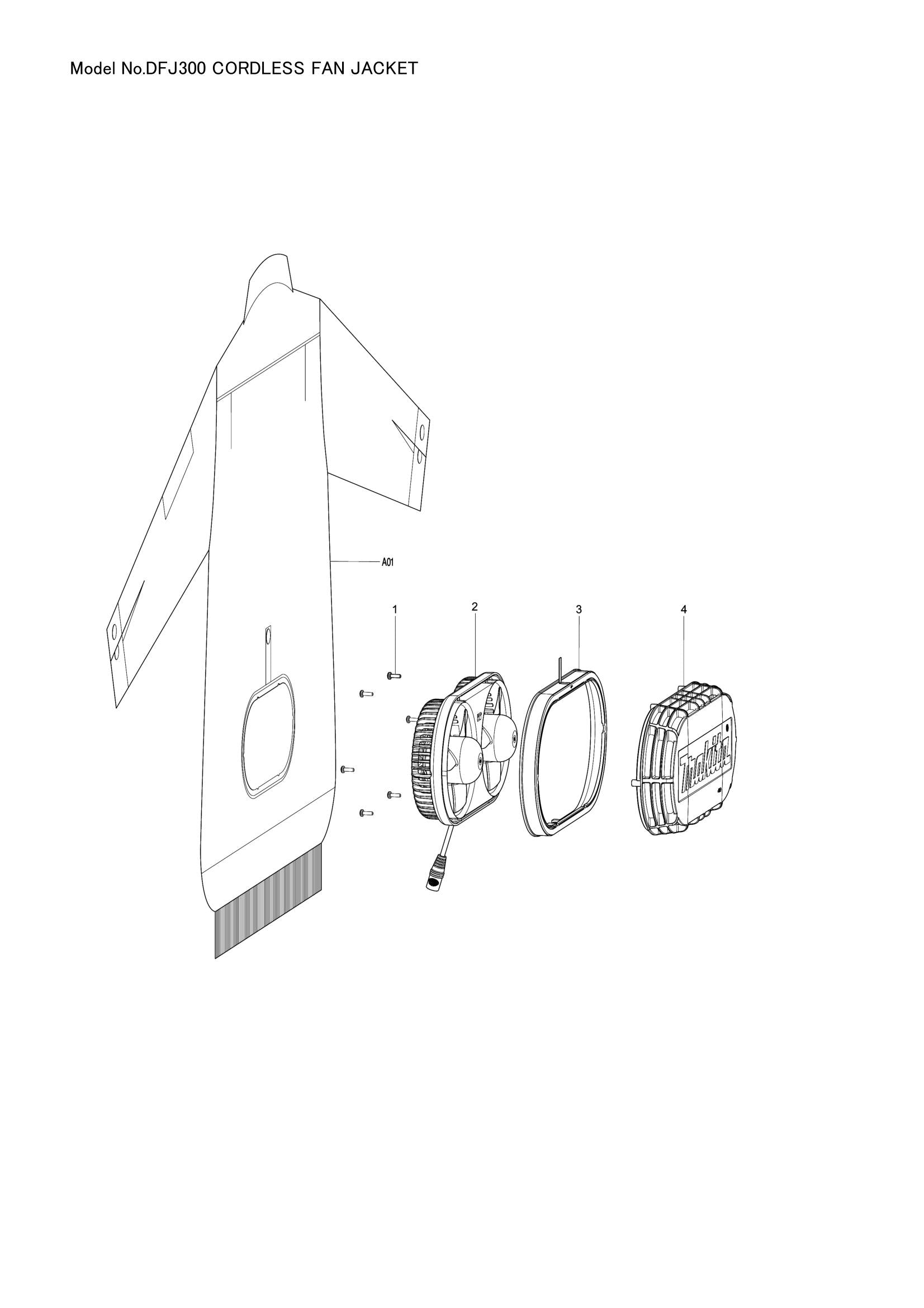DFJ300 exploded view