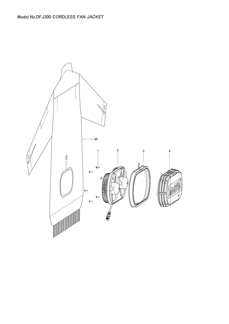 DFJ300 exploded view