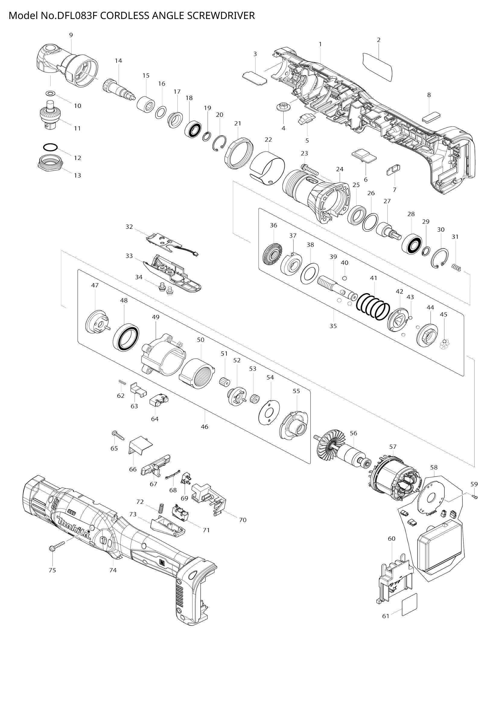 DFL083F exploded view
