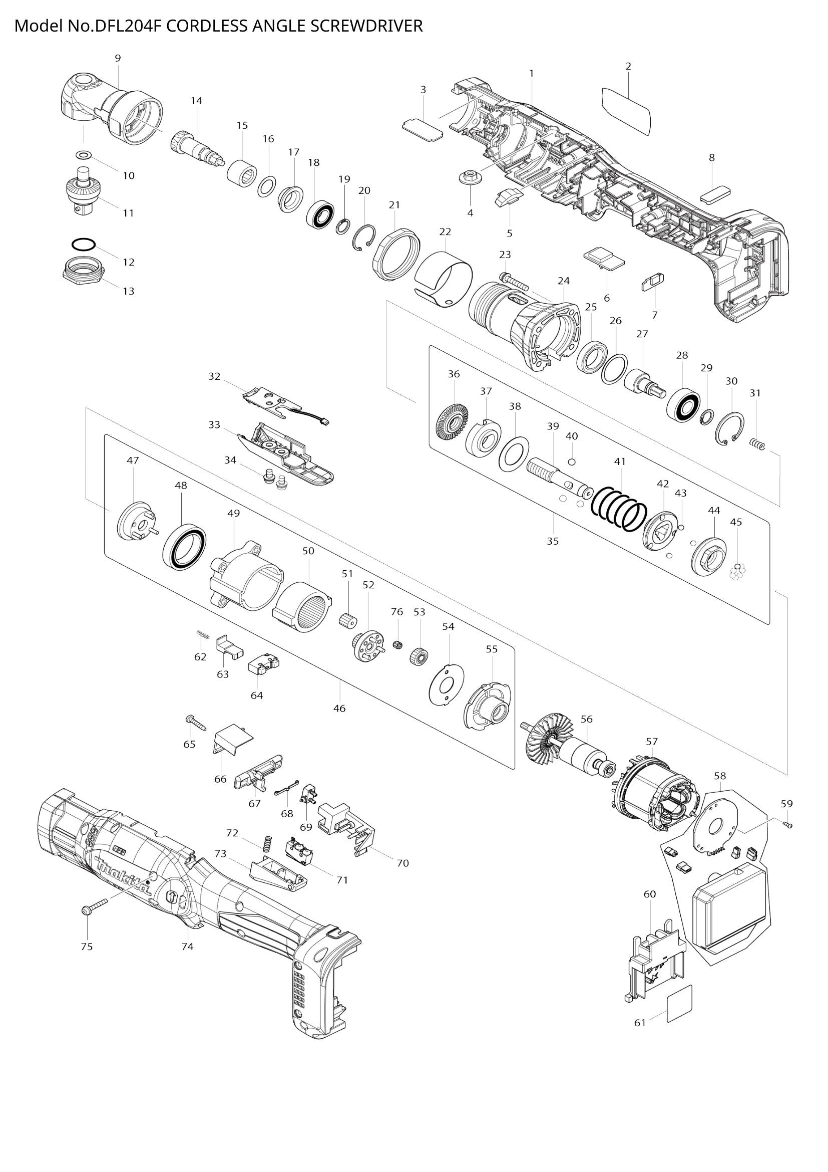 DFL204F exploded view