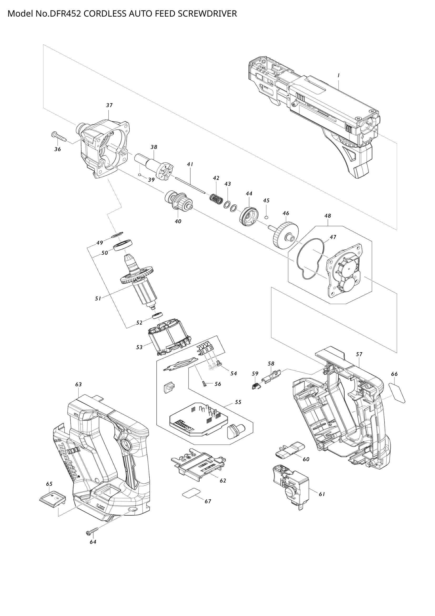 DFR452 exploded view