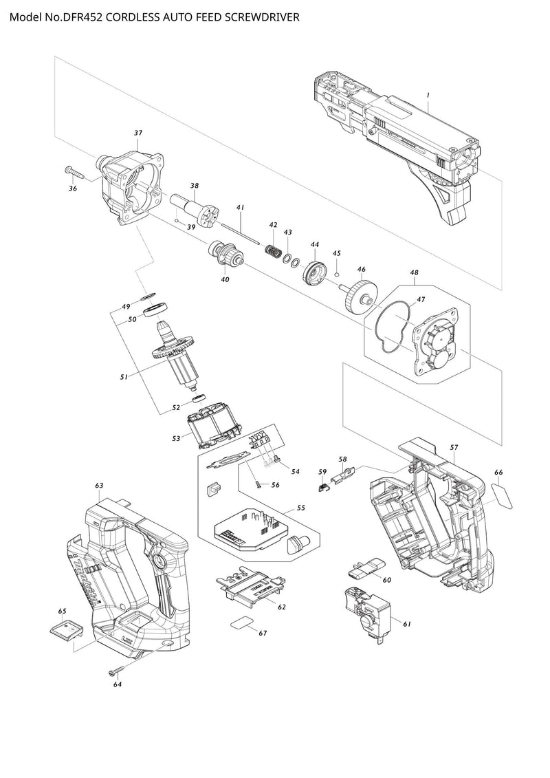 DFR452 exploded view
