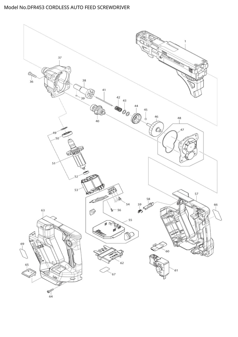 DFR453 exploded view