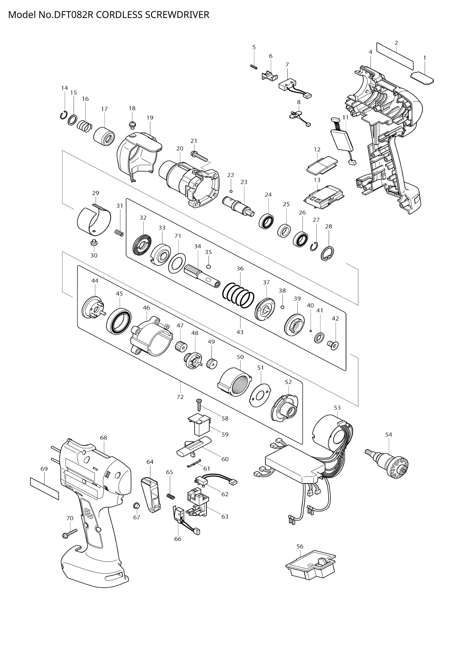 DFT082R exploded view