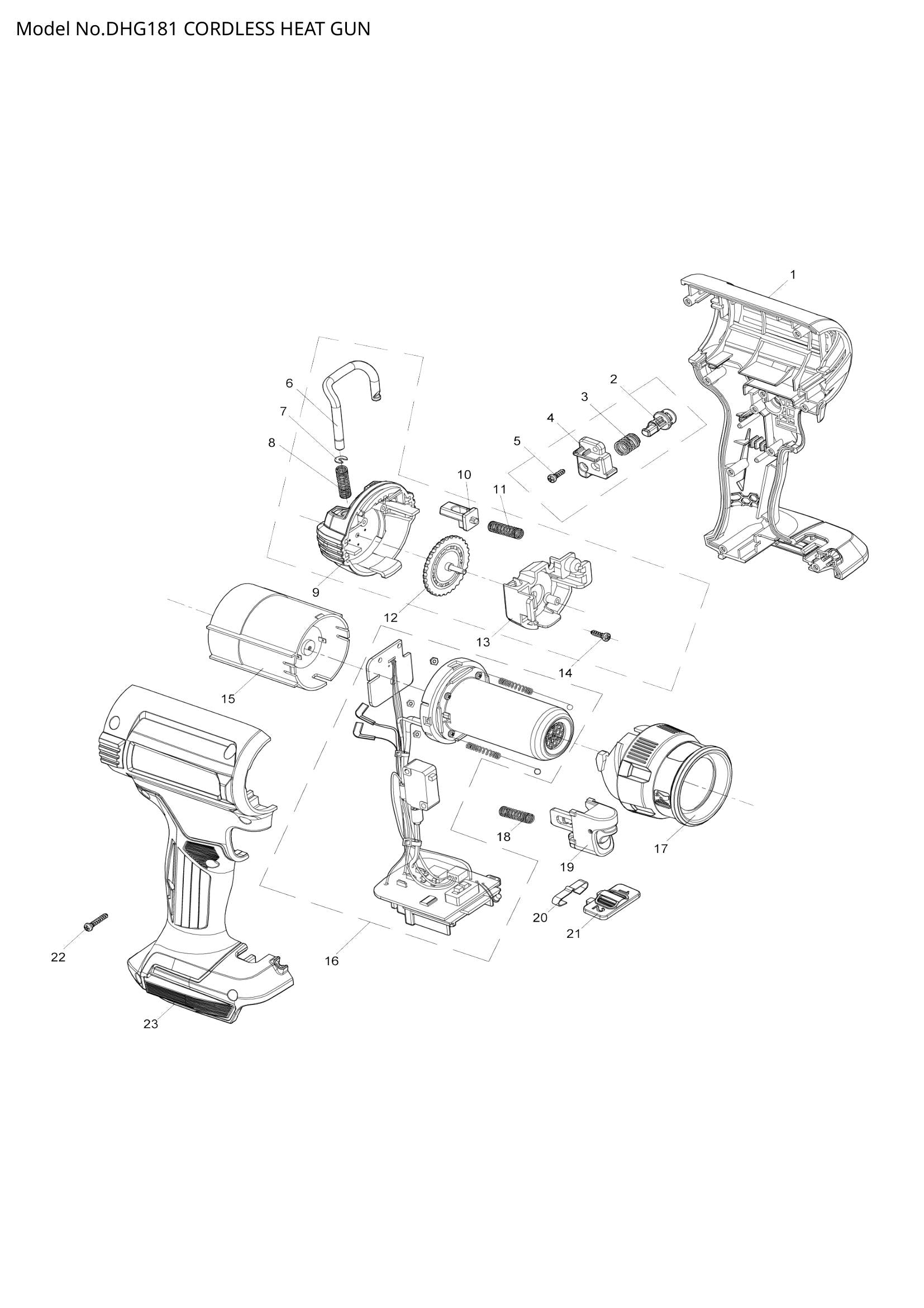 DHG181 exploded view