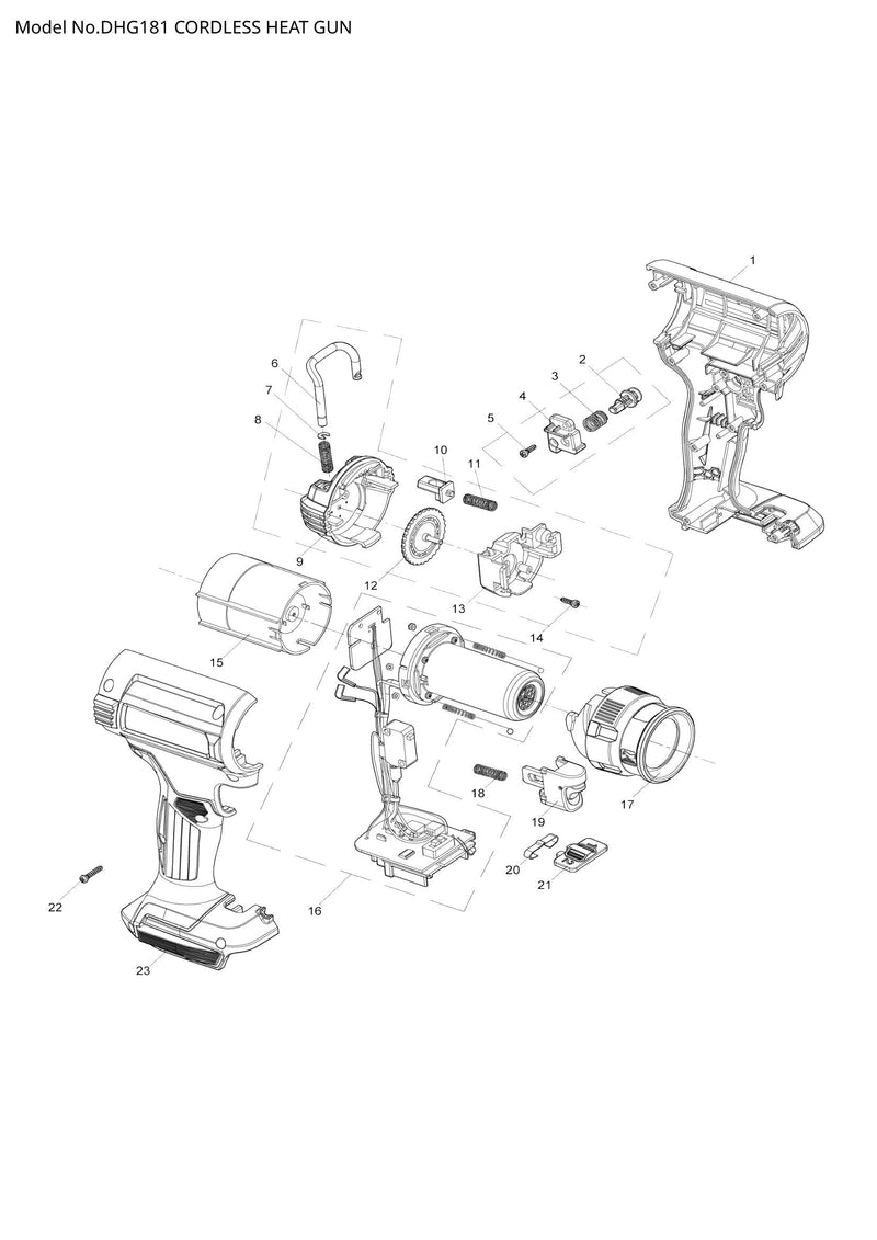 DHG181 exploded view