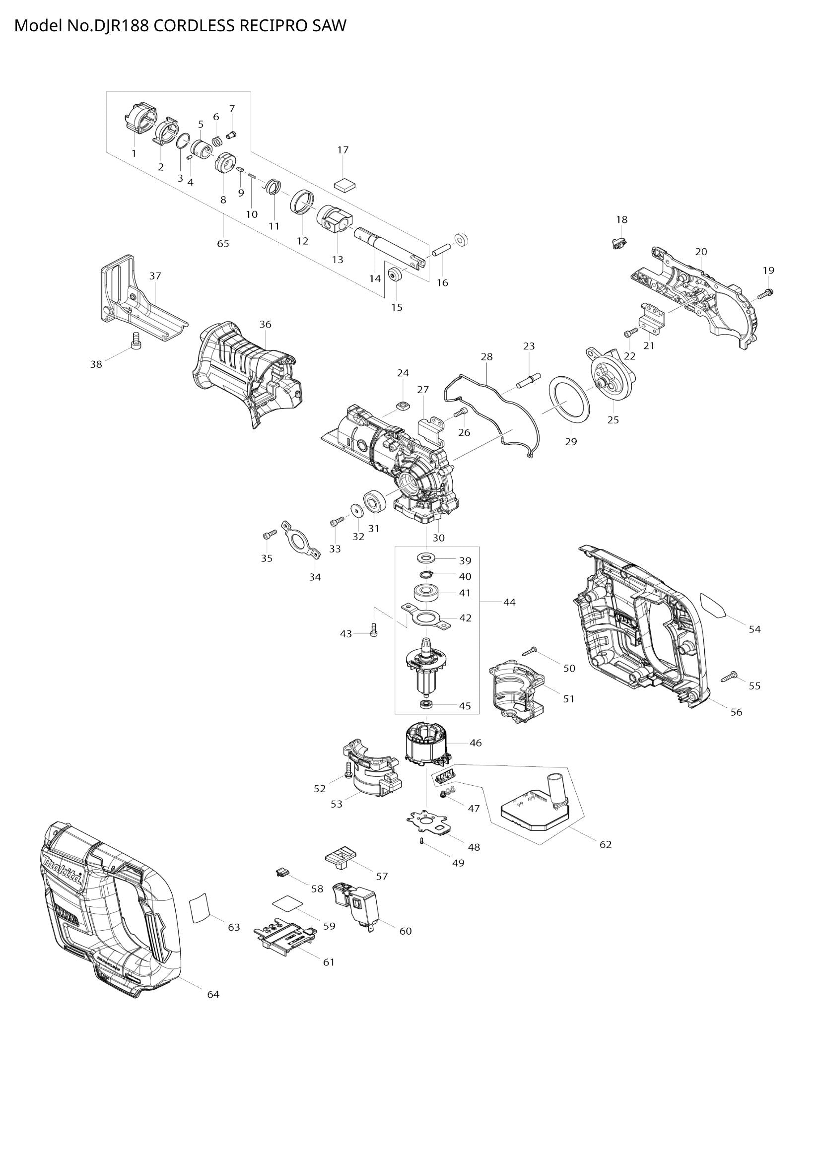 DJR188 exploded view