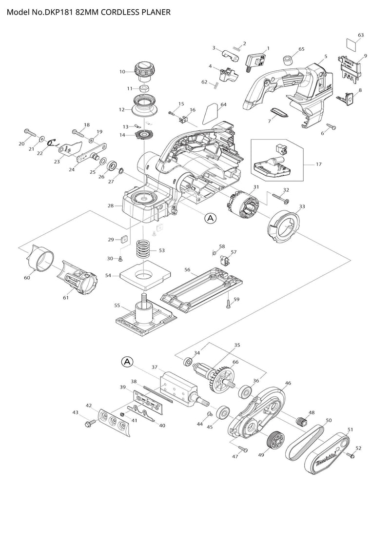DKP181 exploded view