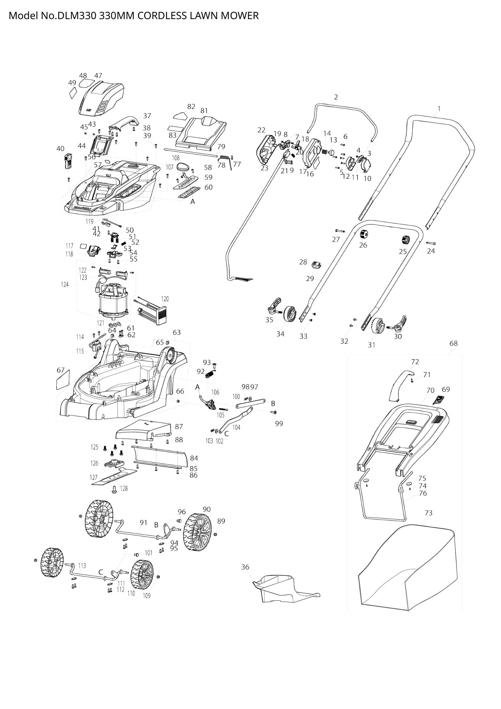 DLM330 exploded view
