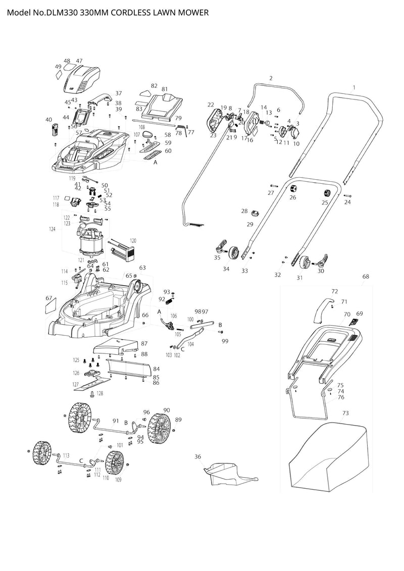 DLM330 exploded view