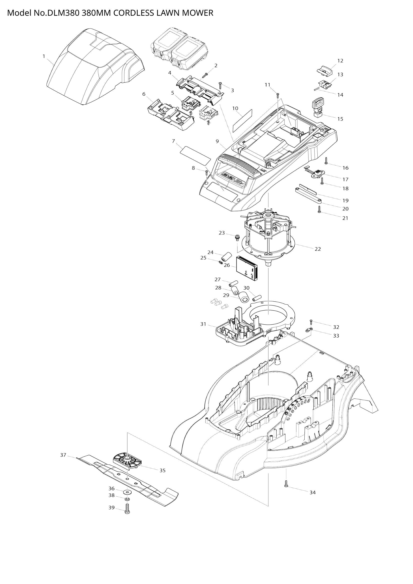 DLM380 exploded view