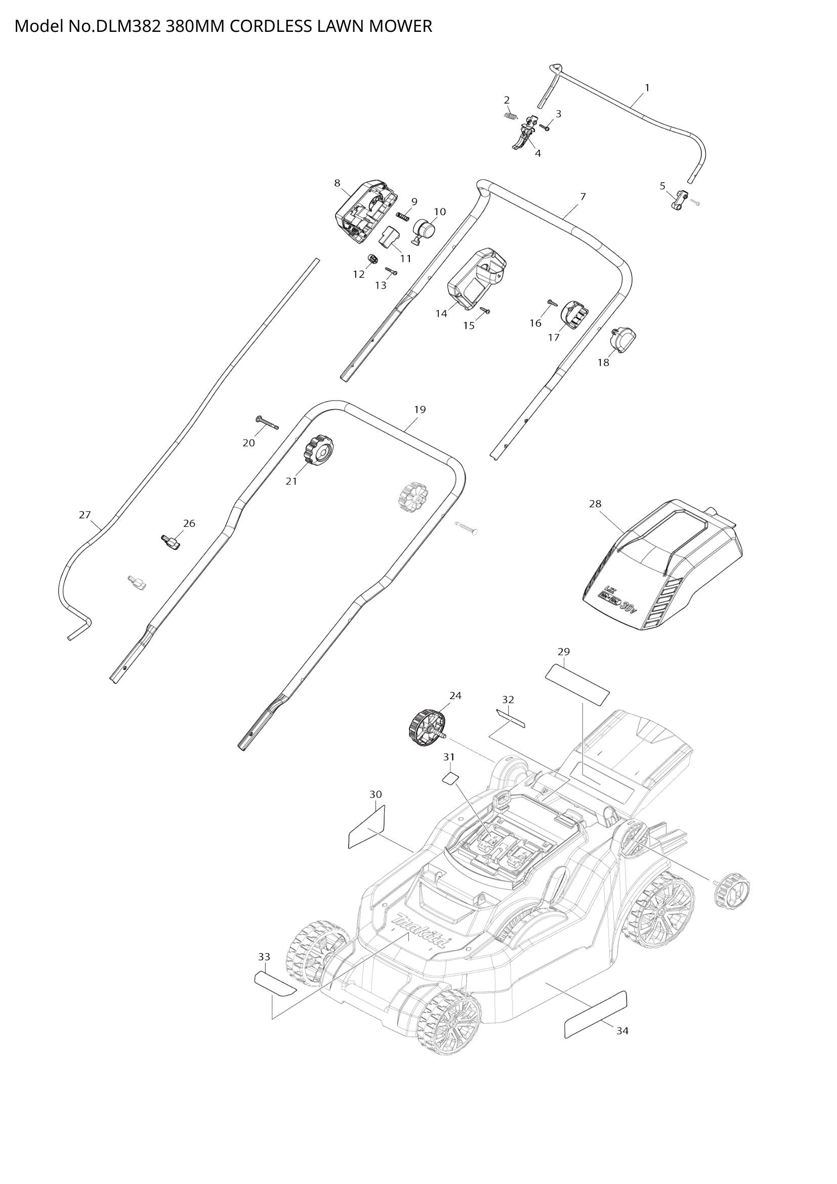 DLM382 exploded view
