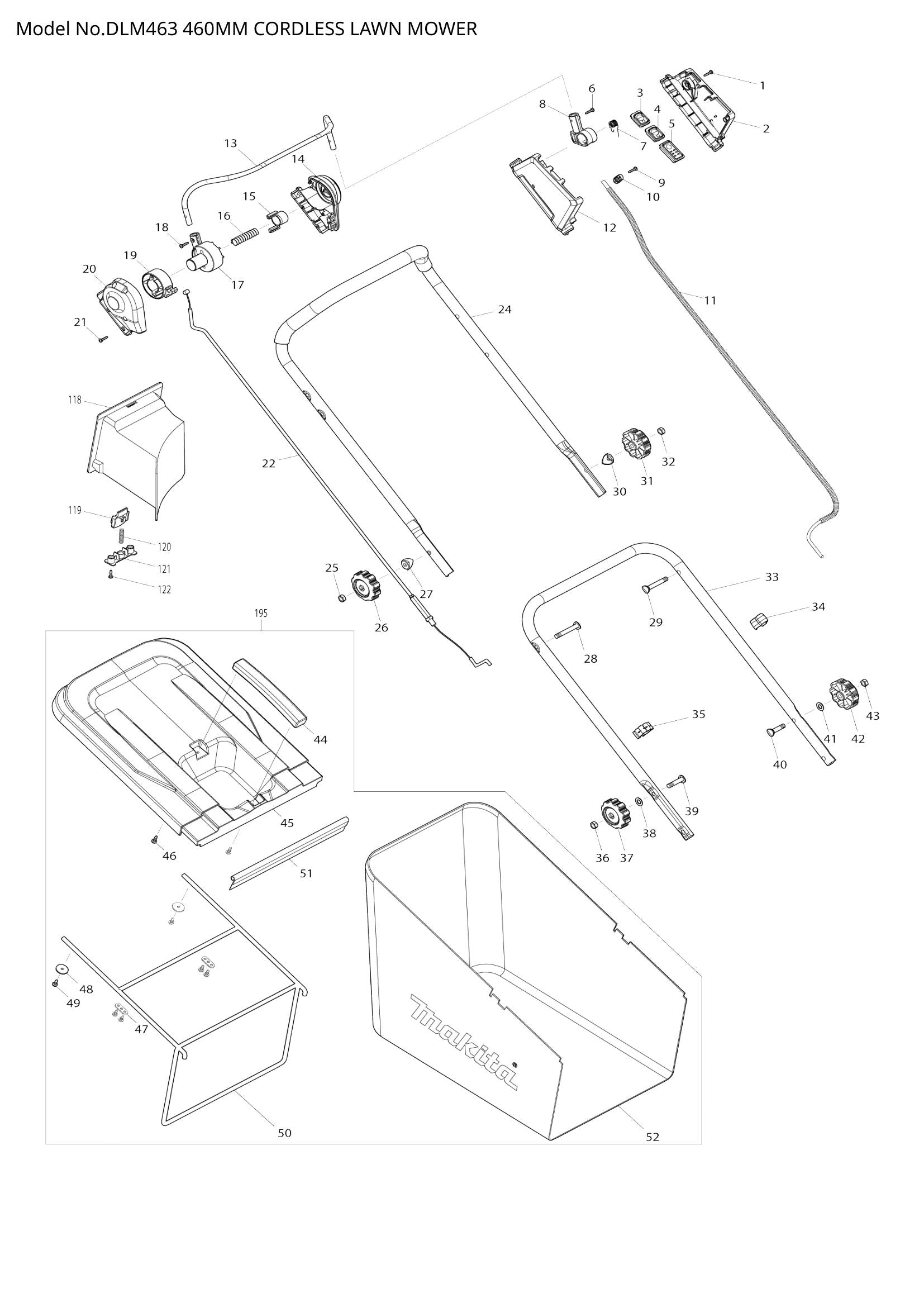 DLM463 exploded view
