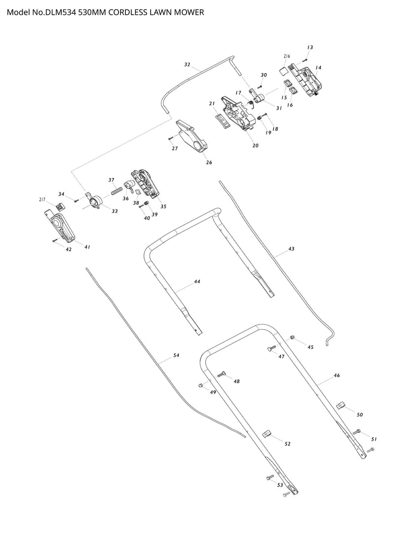 DLM534 exploded view