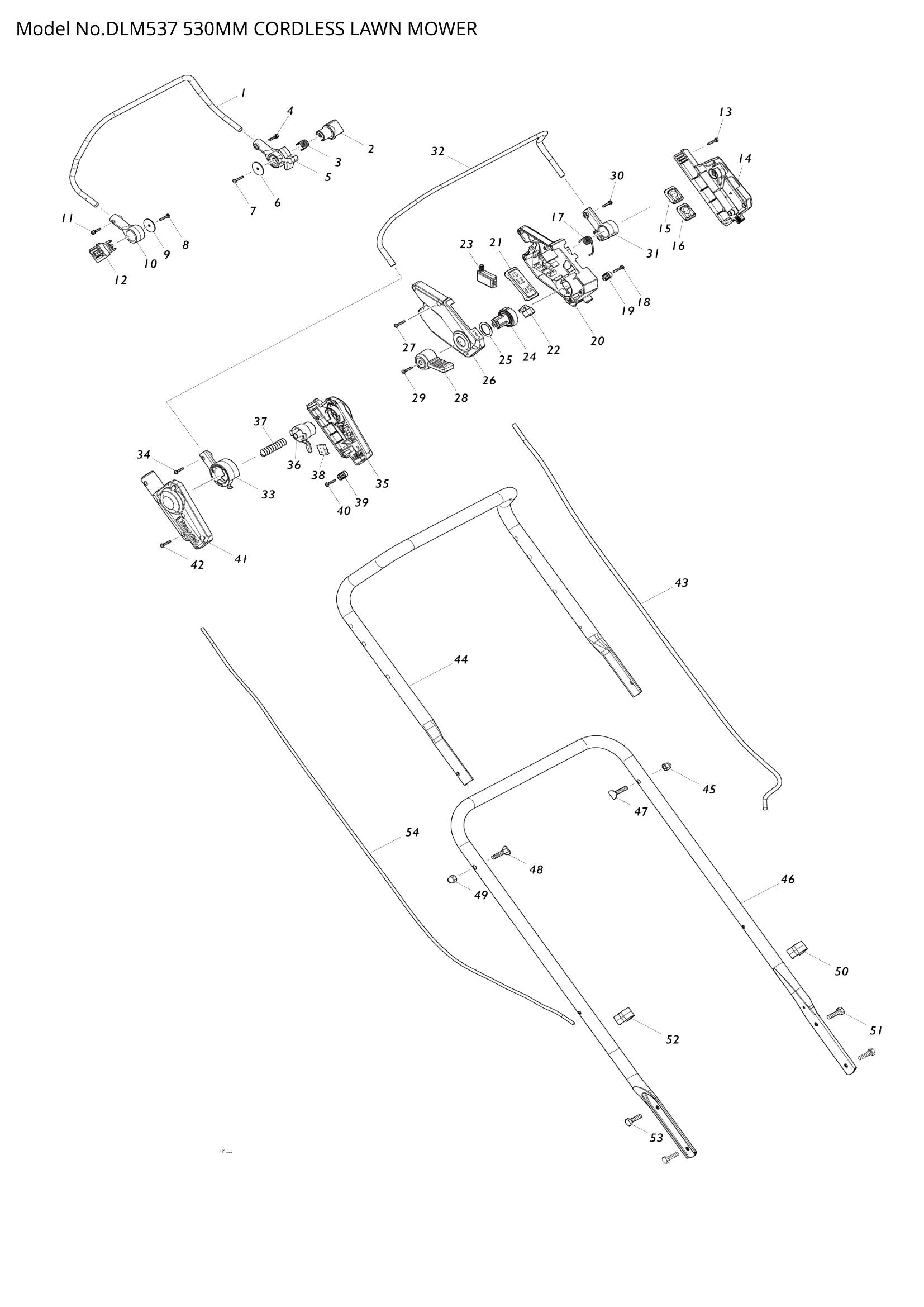 DLM537 exploded view