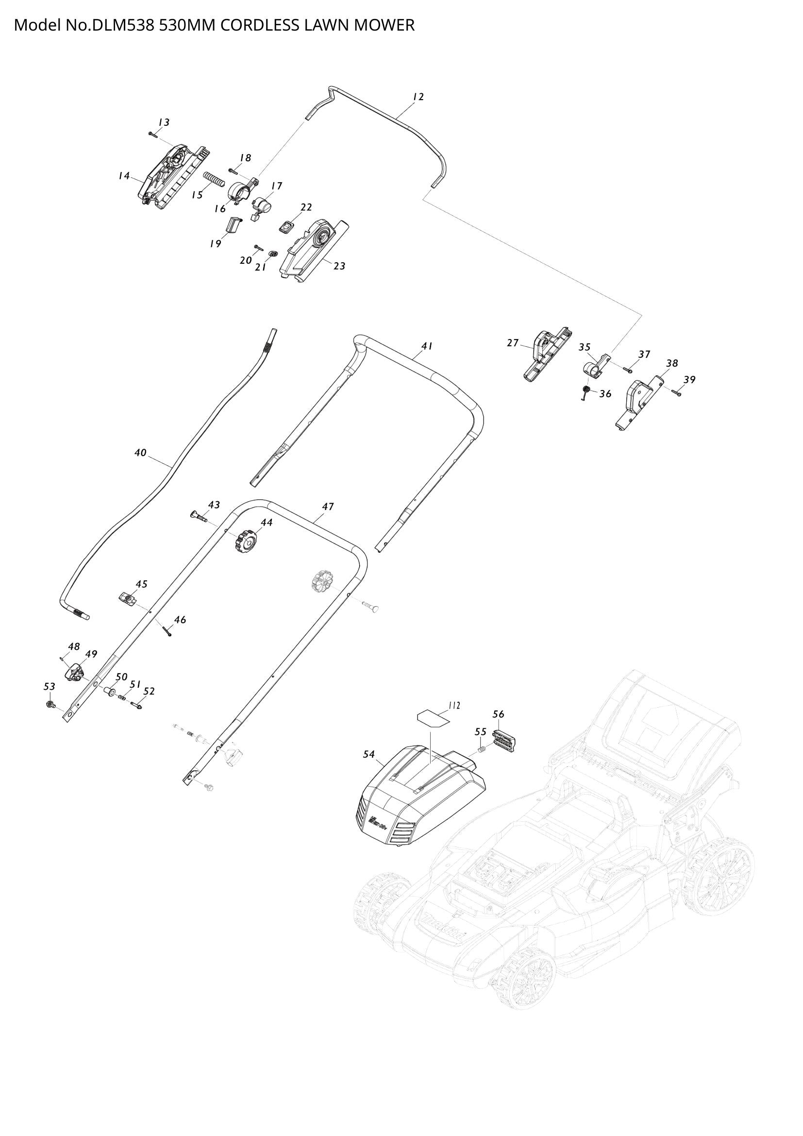 DLM538 exploded view