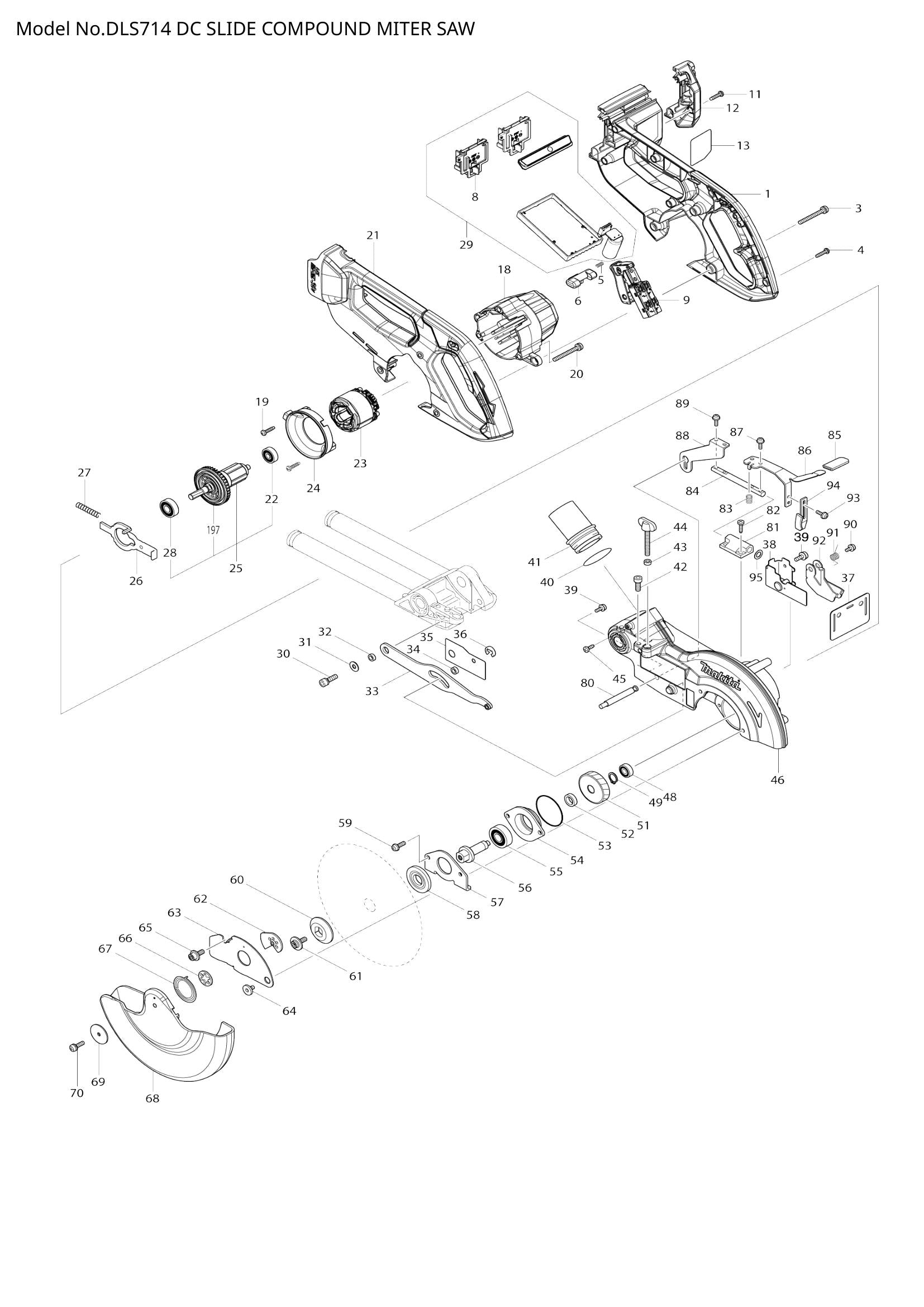 DLS714 exploded view
