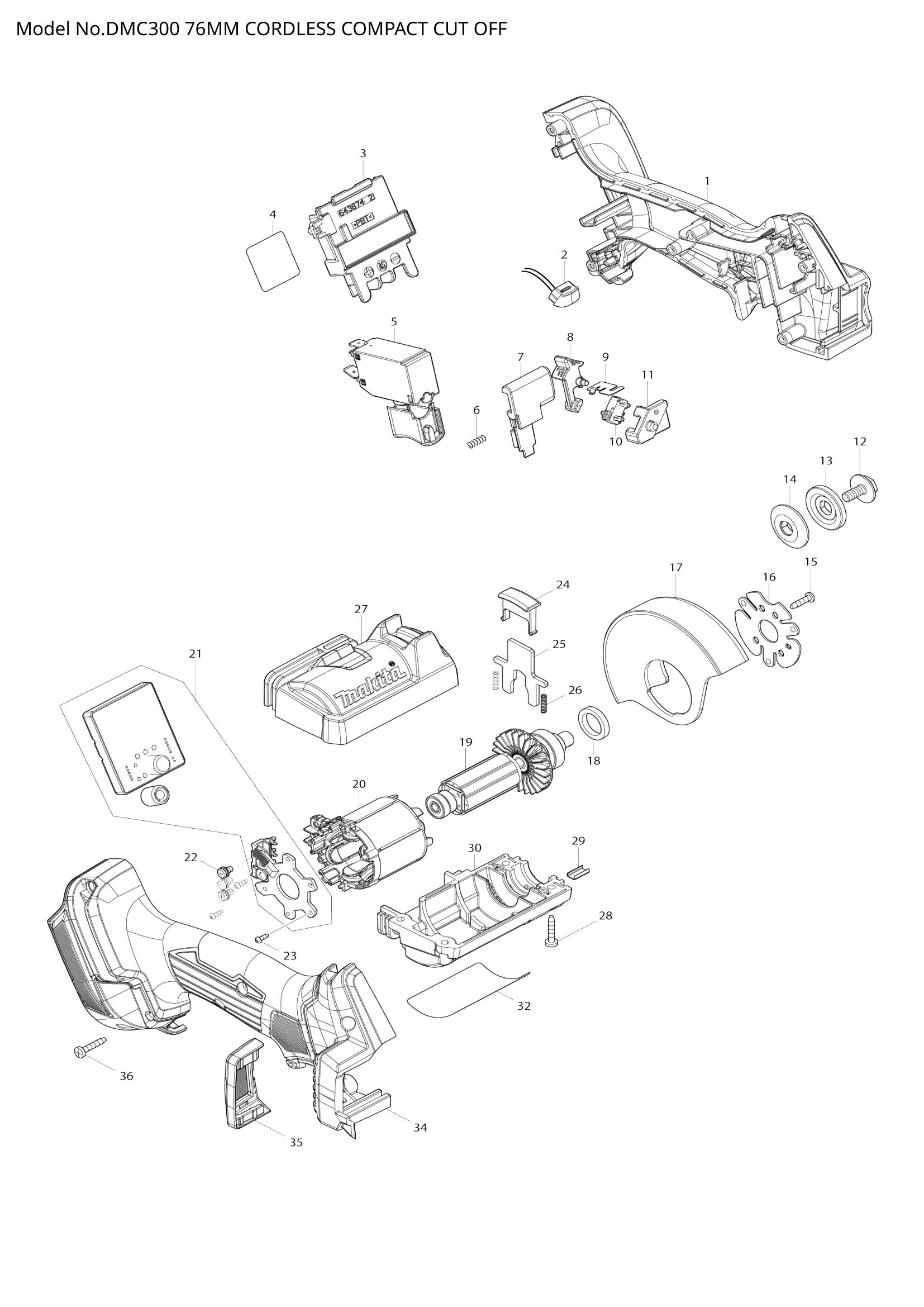 DMC300 exploded view