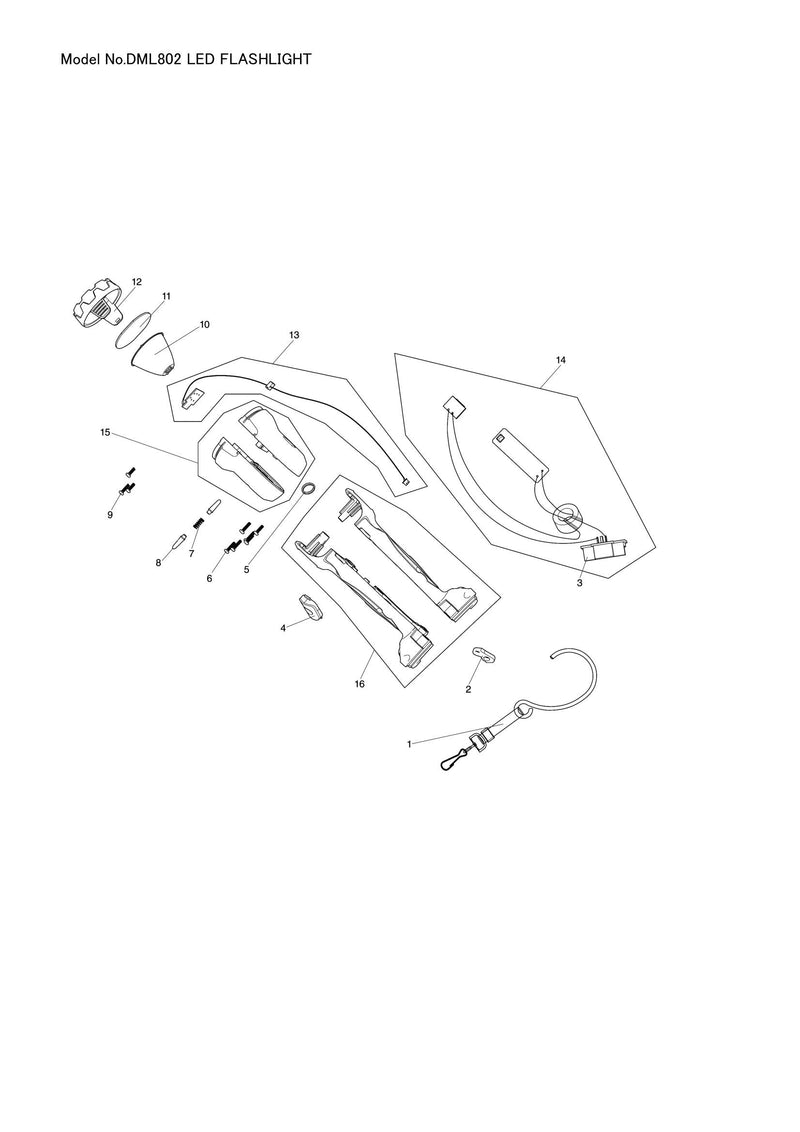 DML802 exploded view