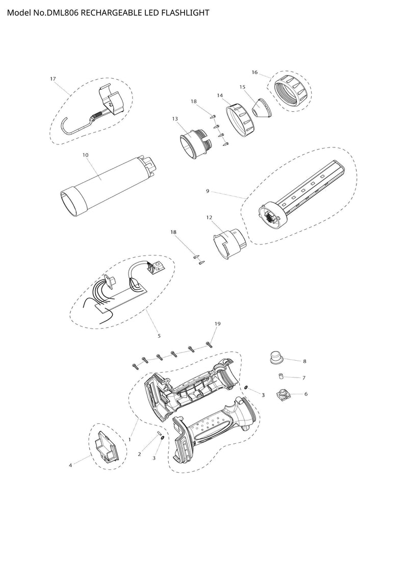 DML806 exploded view