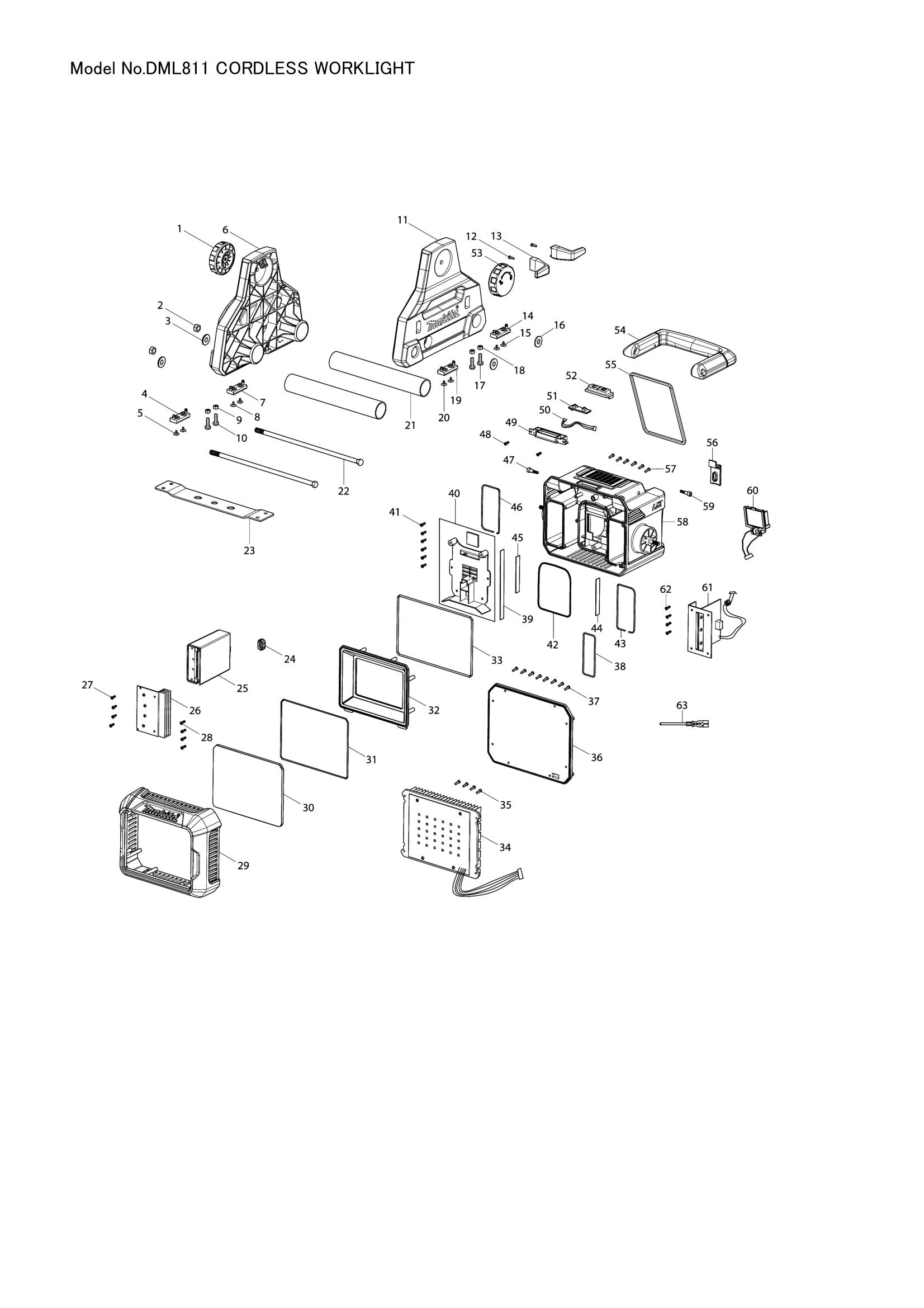 DML811 exploded view