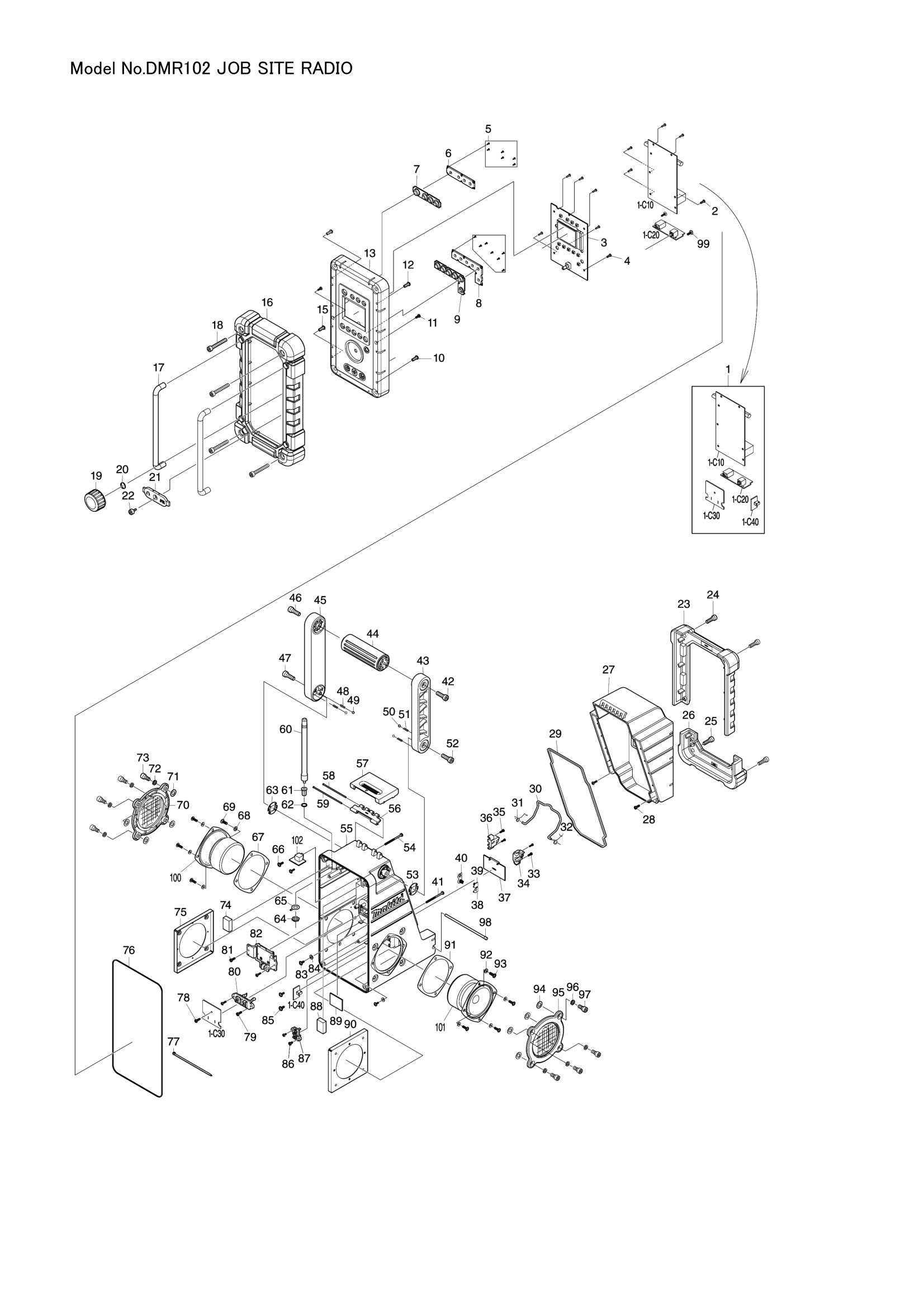 DMR102 exploded view