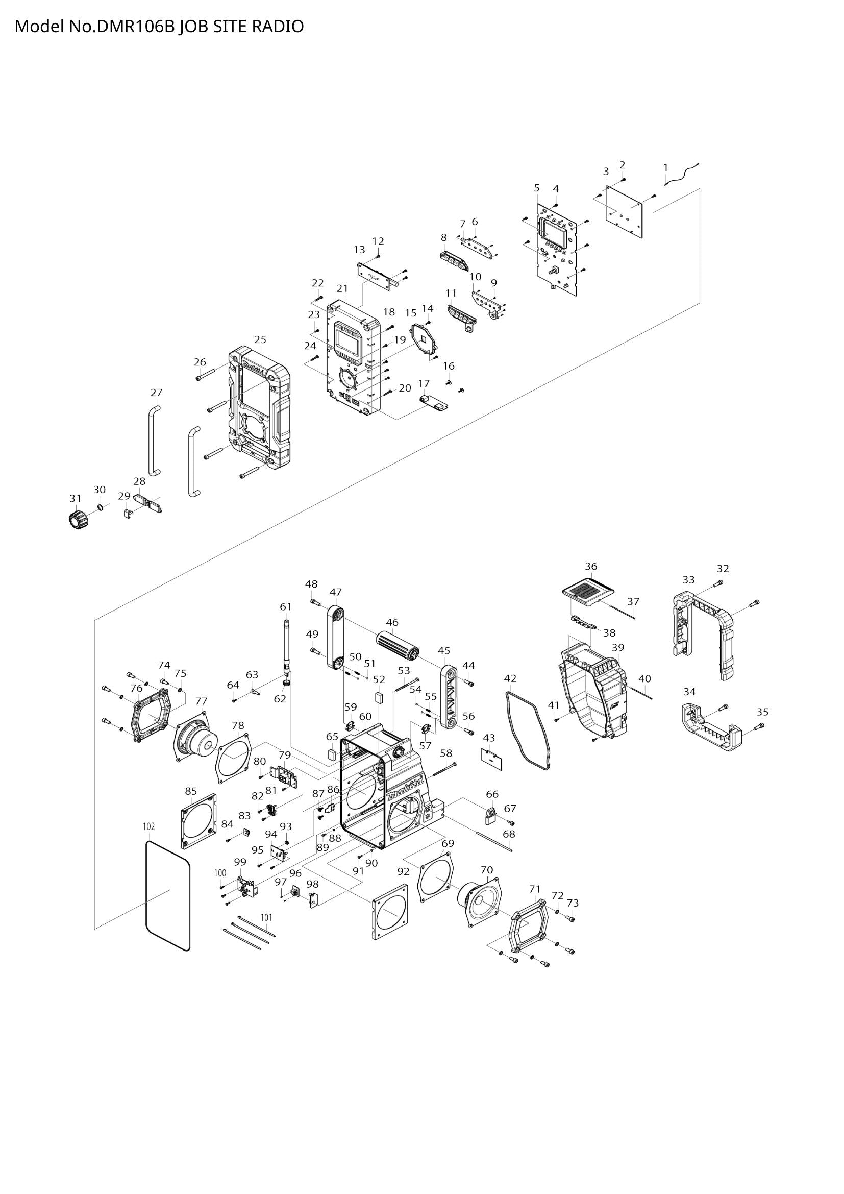 DMR106B exploded view