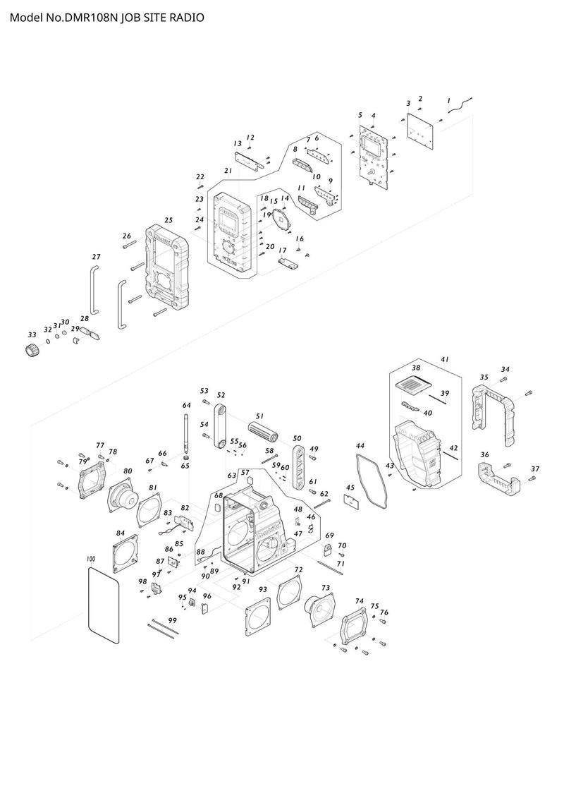 DMR108N exploded view