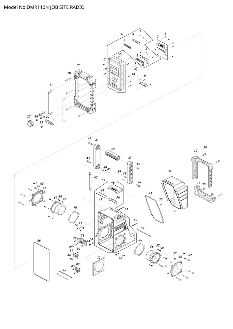 DMR110N exploded view