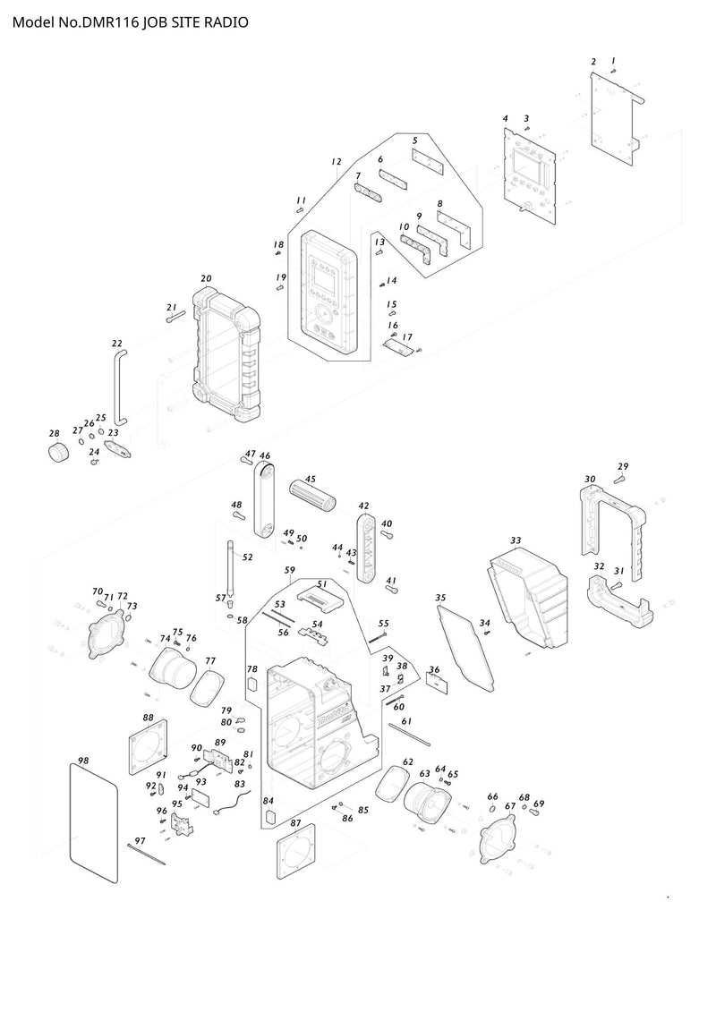 DMR116 exploded view