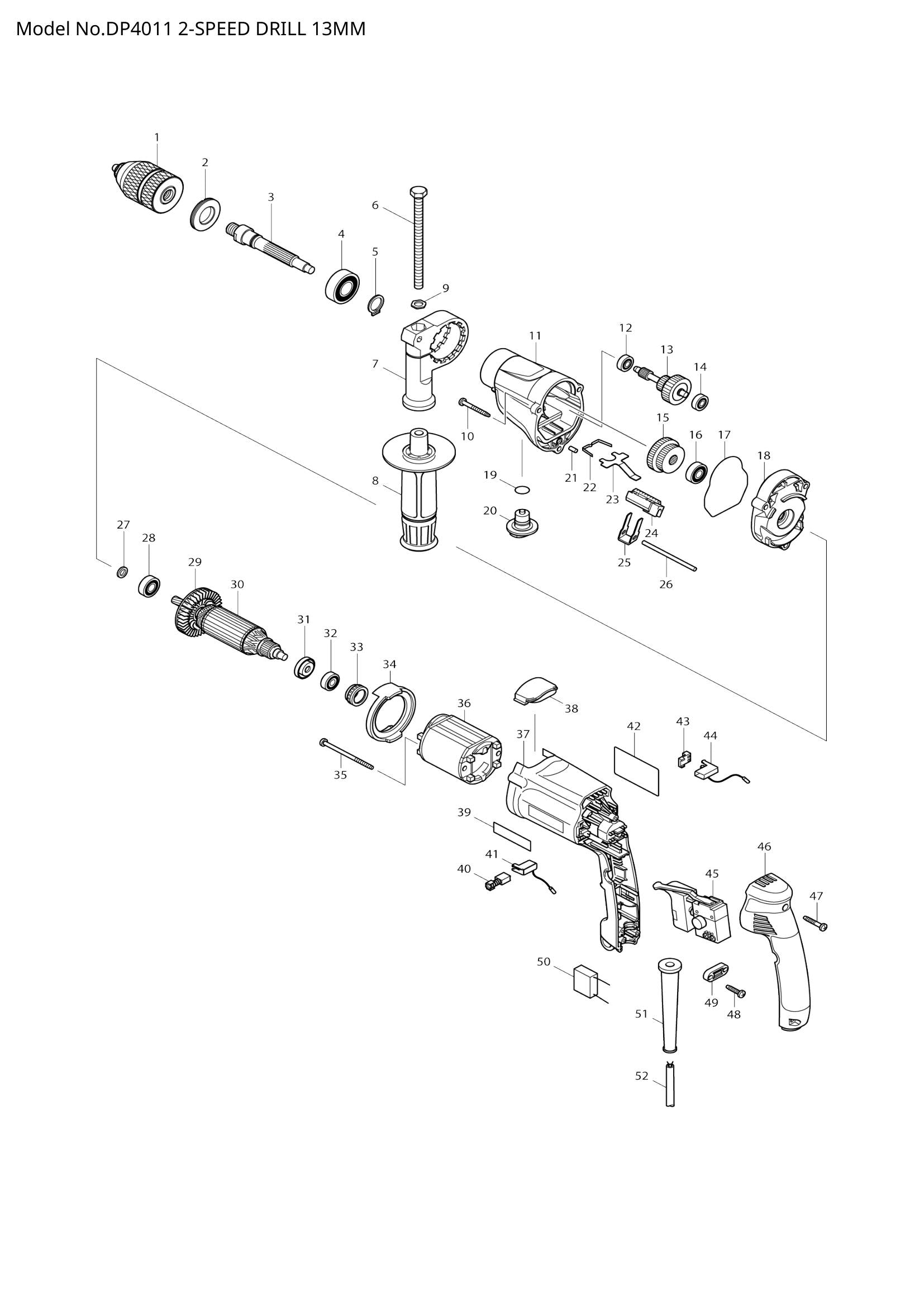 DP4011 exploded view