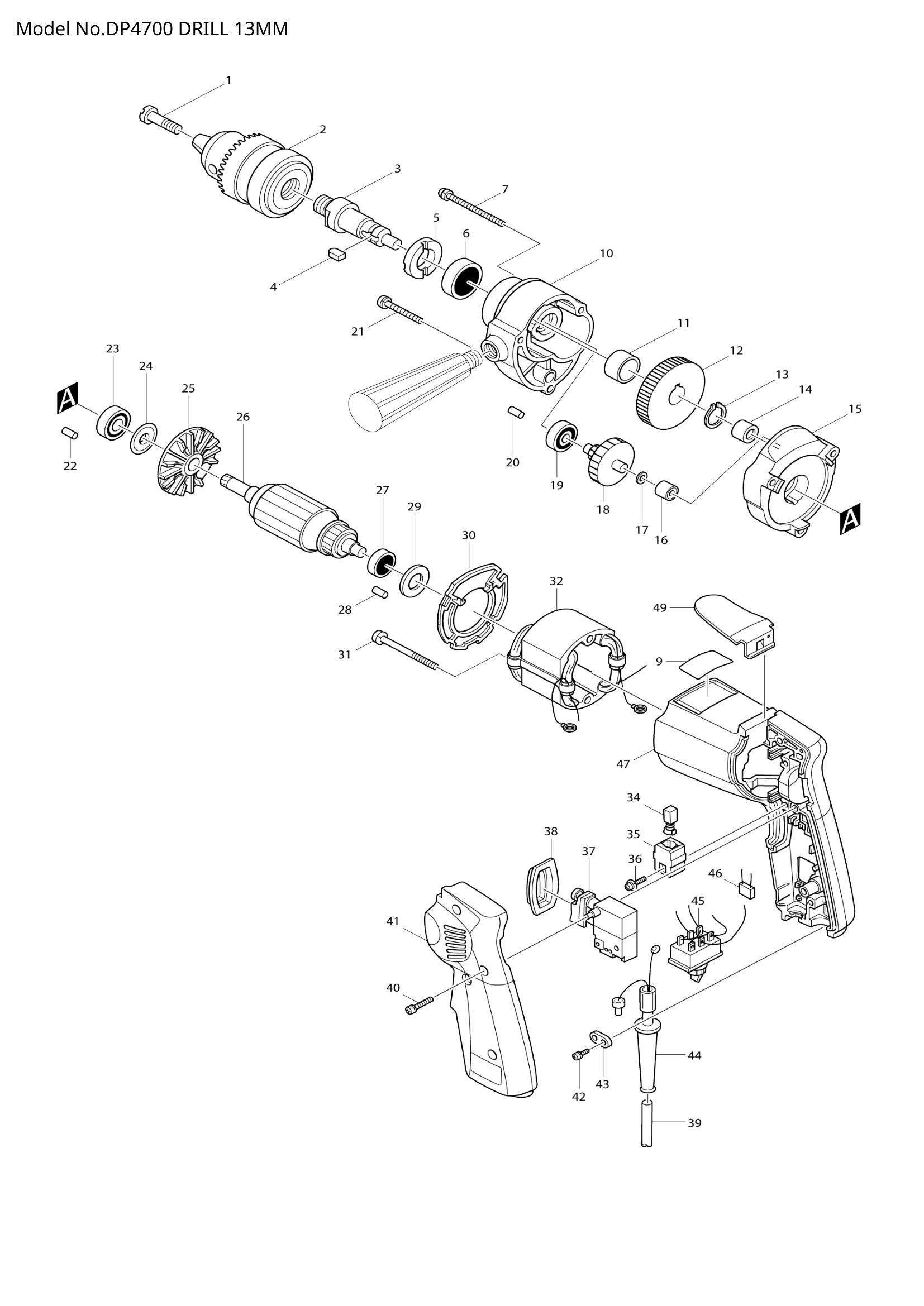 DP4700 exploded view