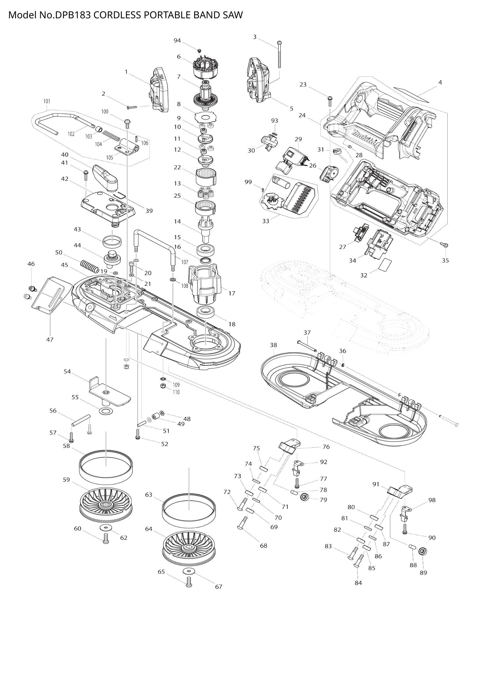 DPB183 exploded view