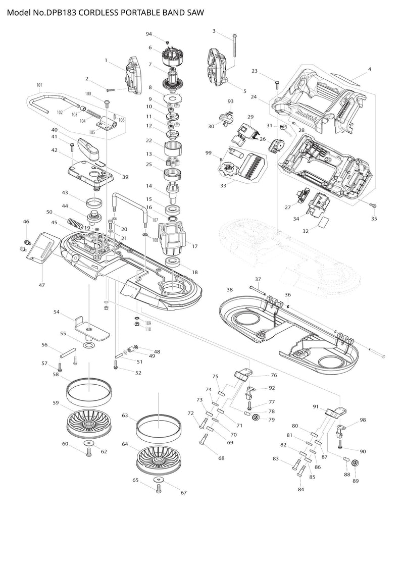 DPB183 exploded view