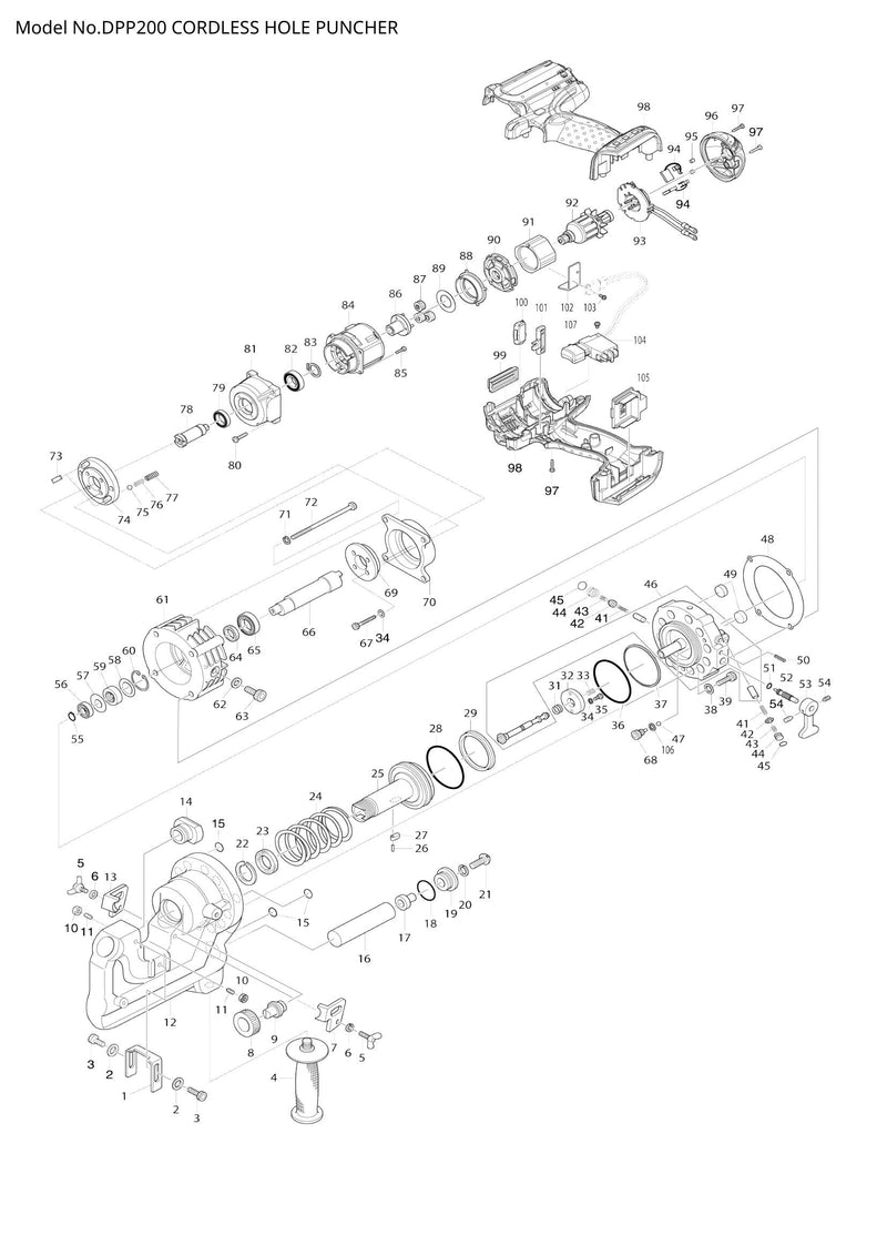 DPP200 exploded view