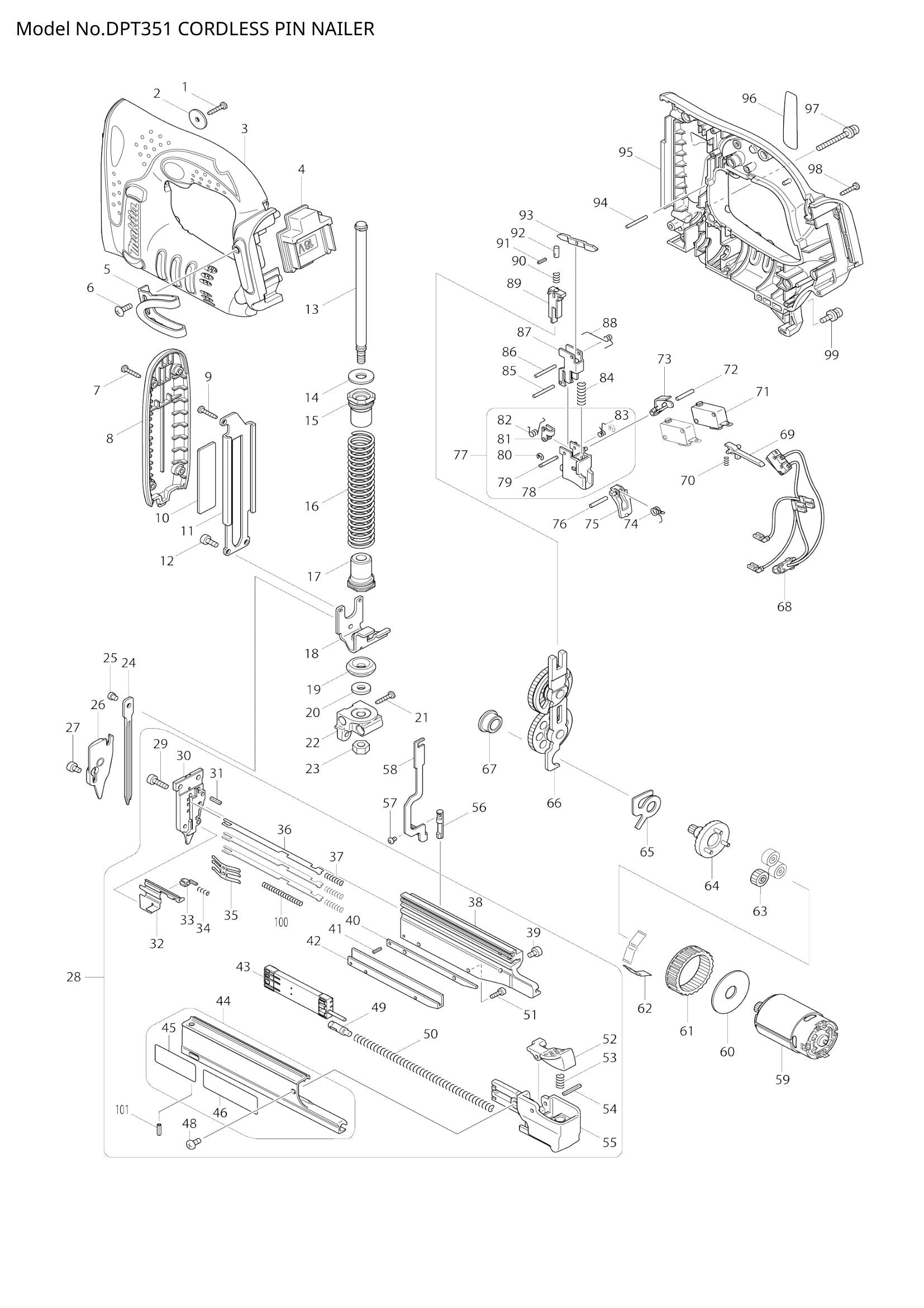 DPT351 exploded view