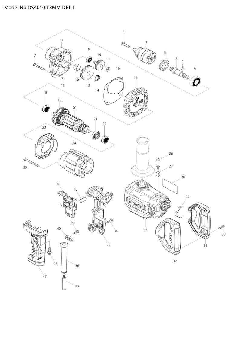 DS4010 exploded view