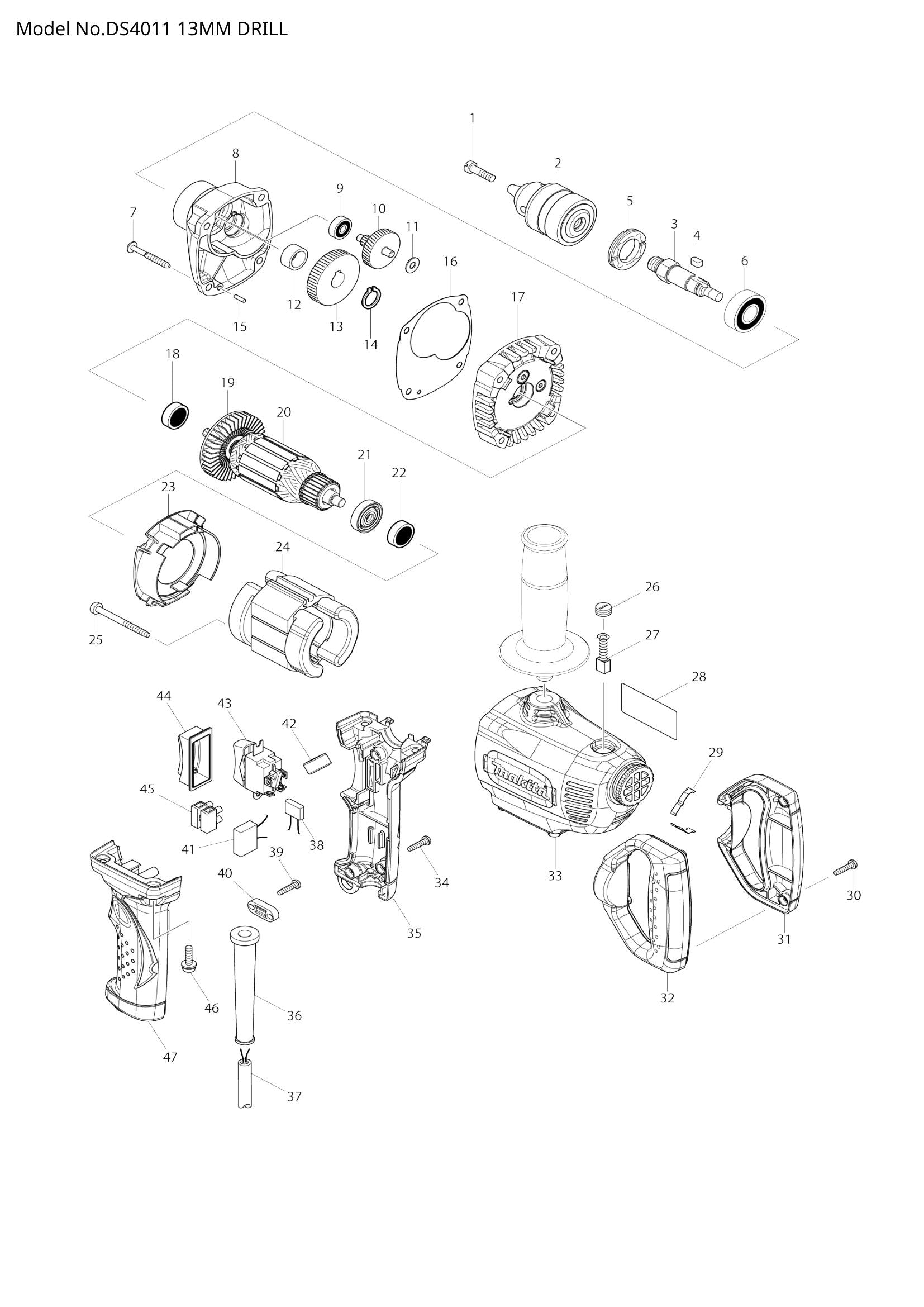 DS4011 exploded view