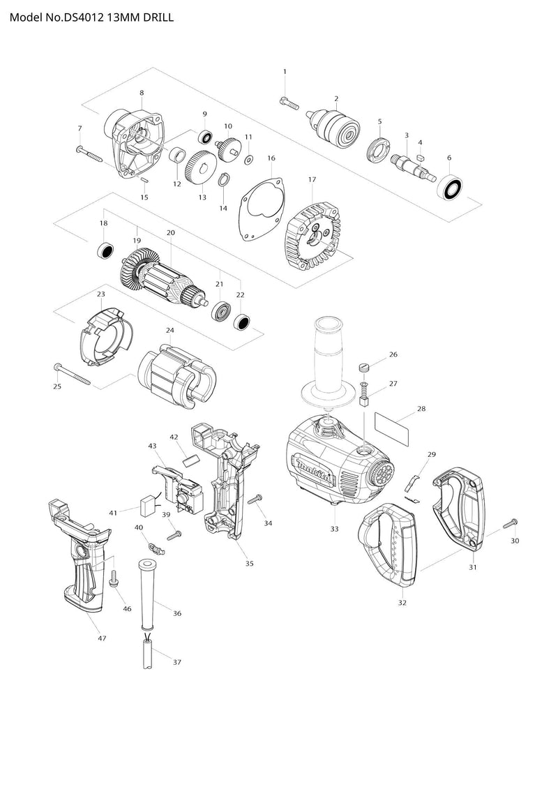 DS4012 exploded view