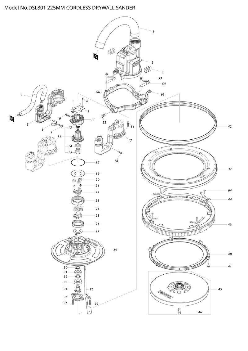 DSL801 exploded view