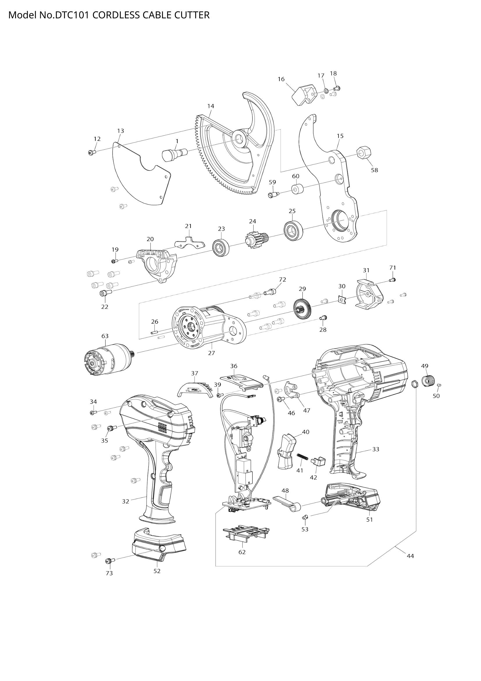 DTC101 exploded view