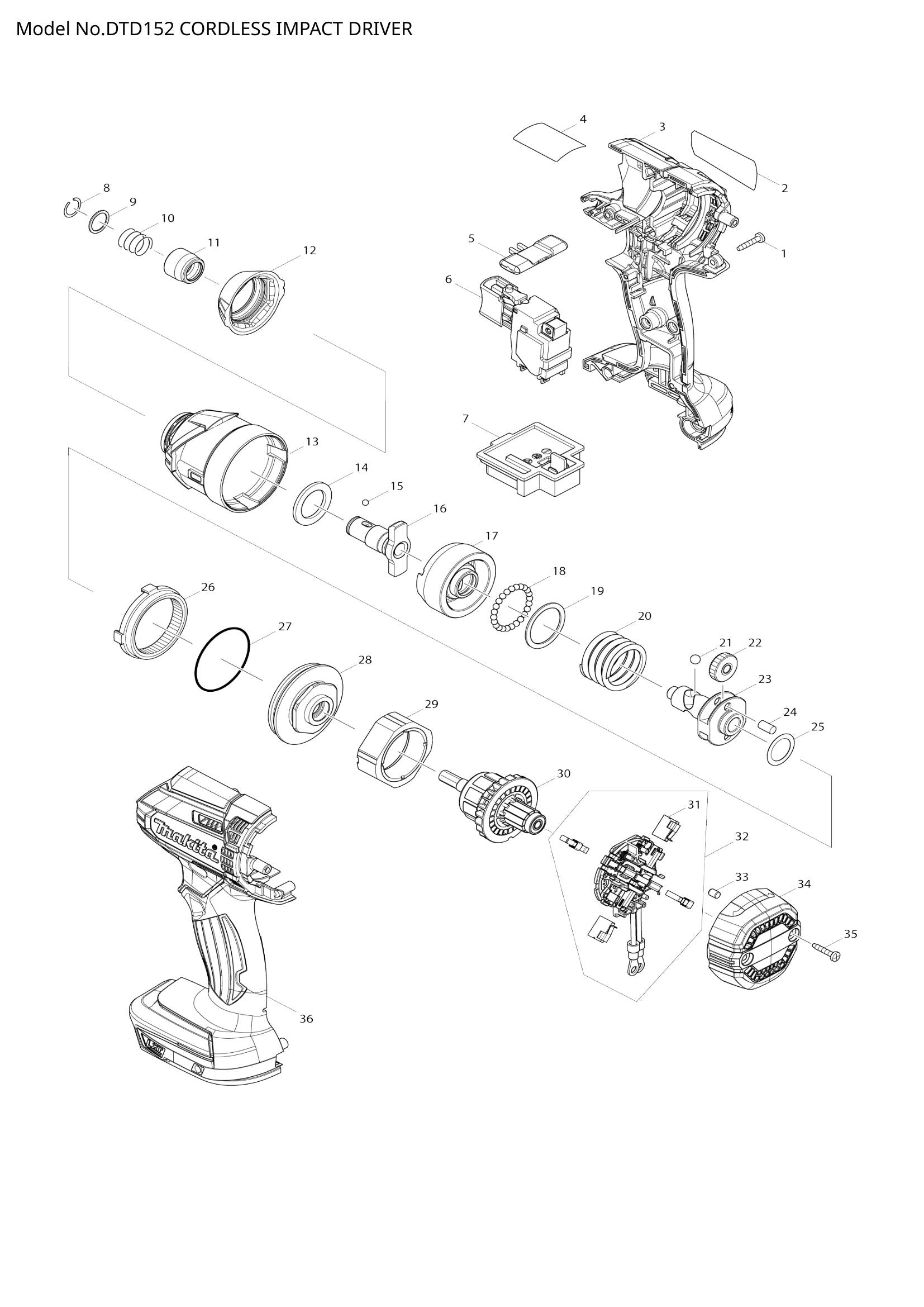 DTD152 exploded view