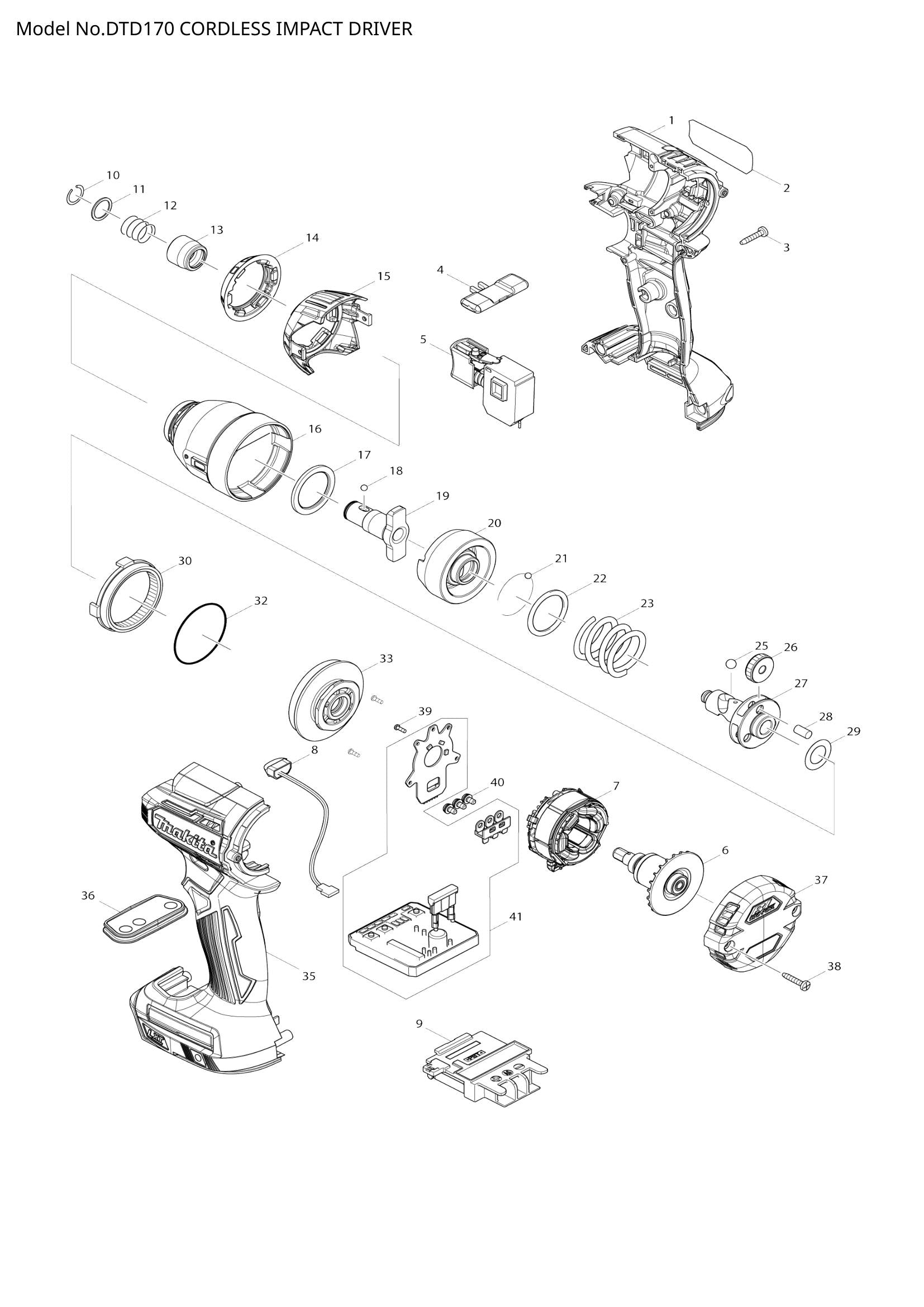 DTD170 exploded view