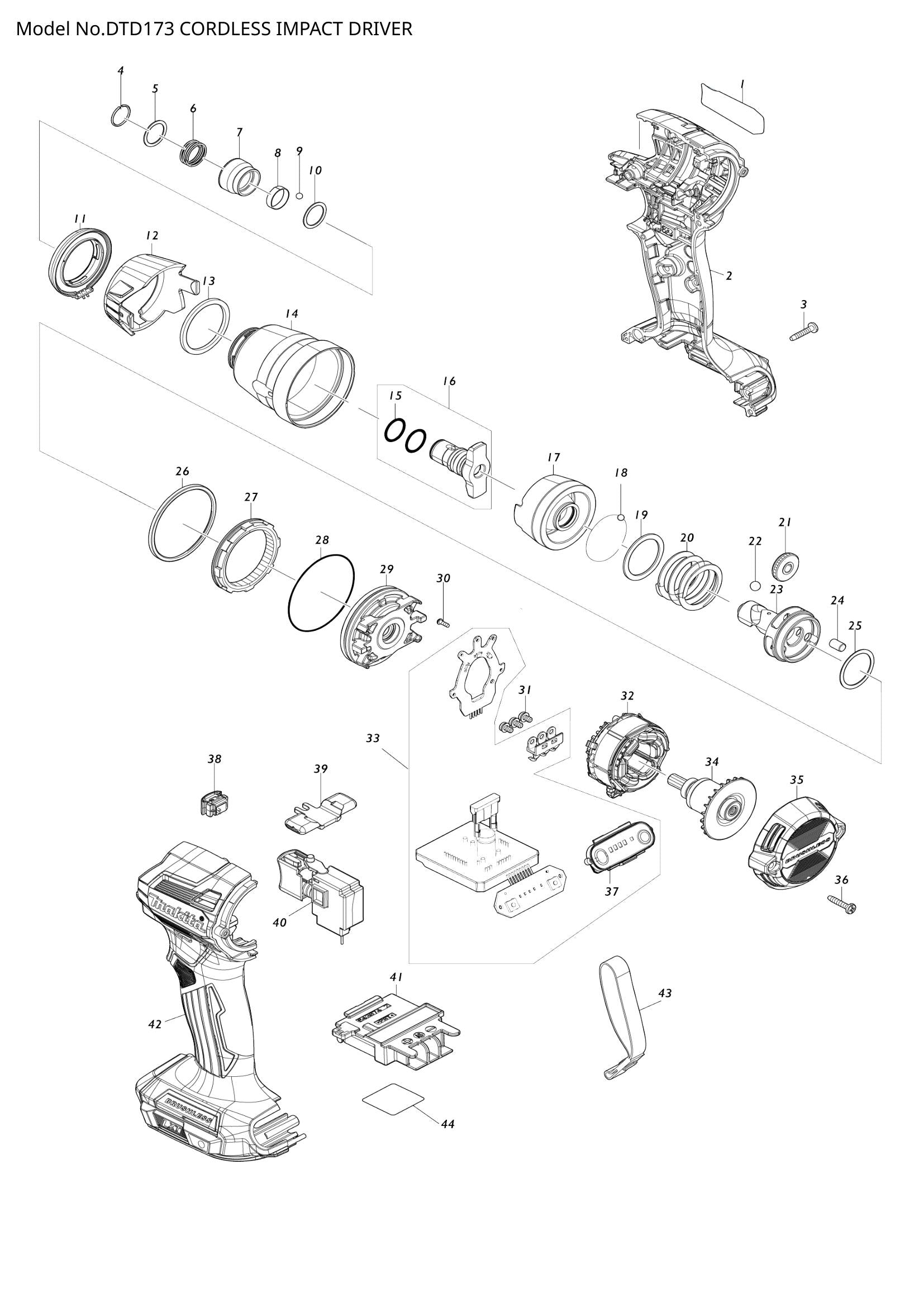 DTD173 exploded view