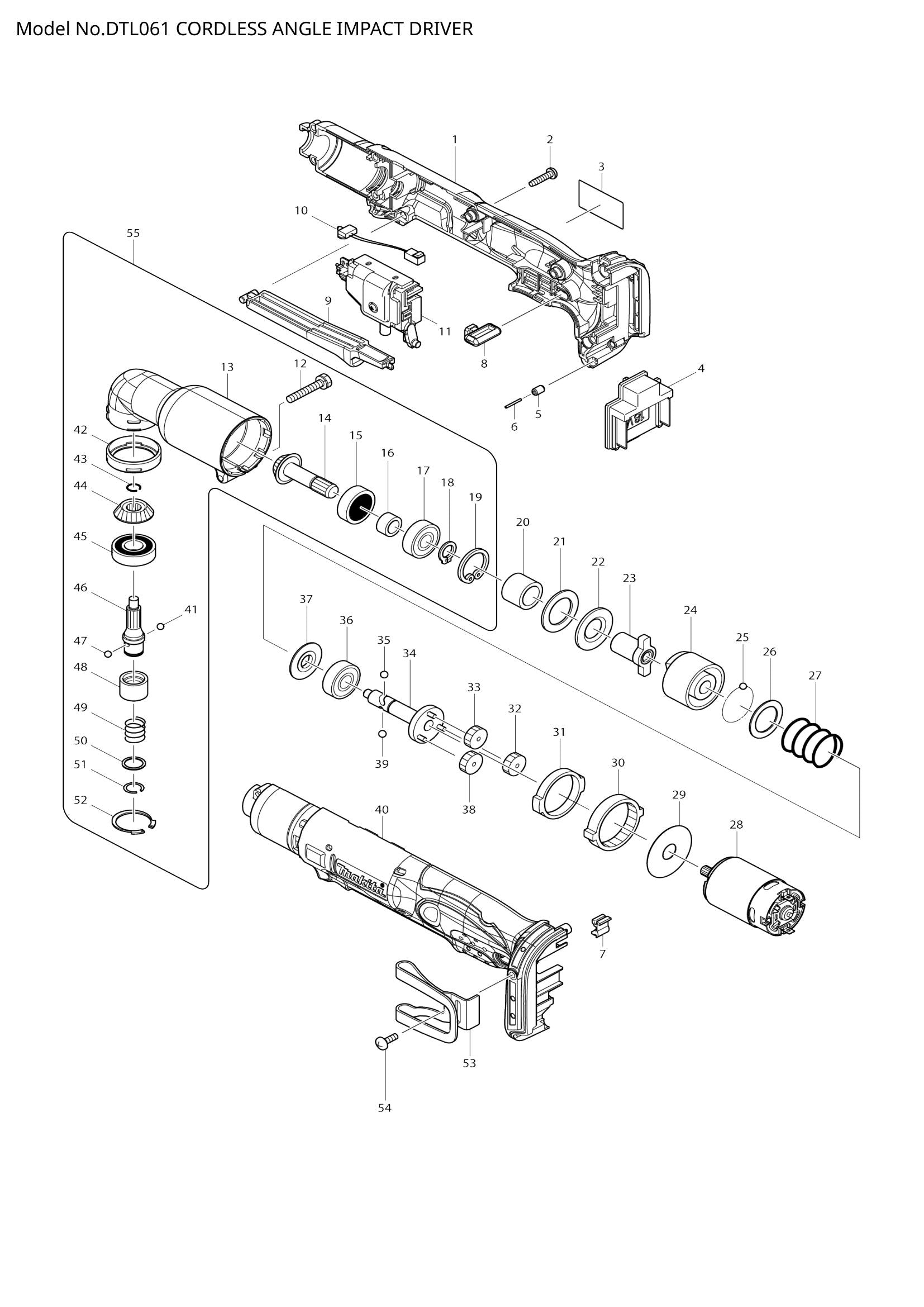 DTL061 exploded view