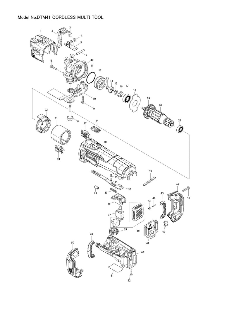 DTM41 exploded view