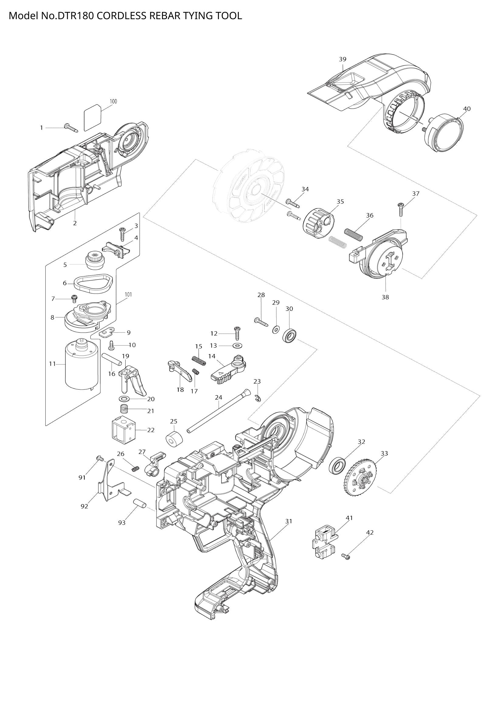 DTR180 exploded view