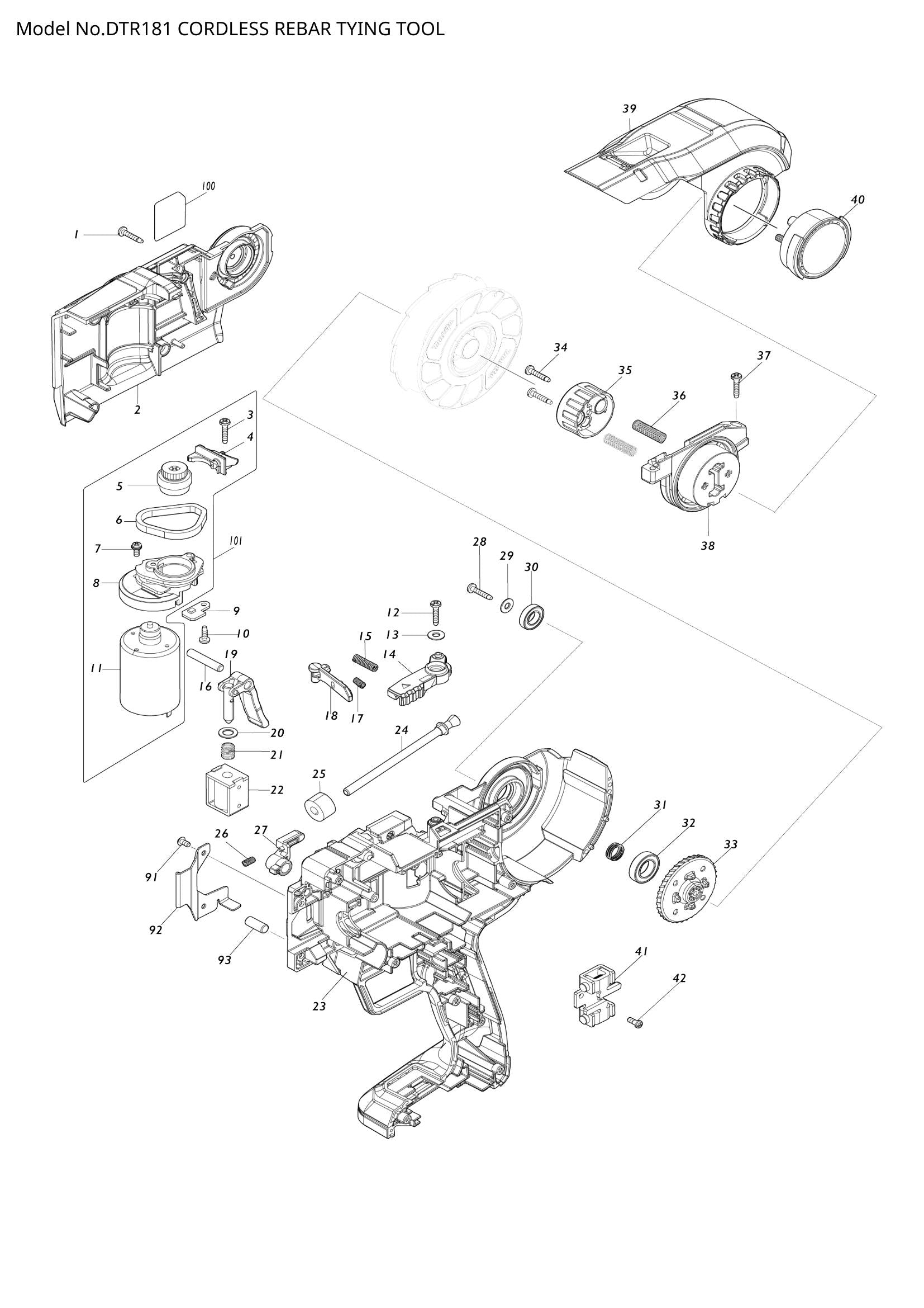 DTR181 exploded view