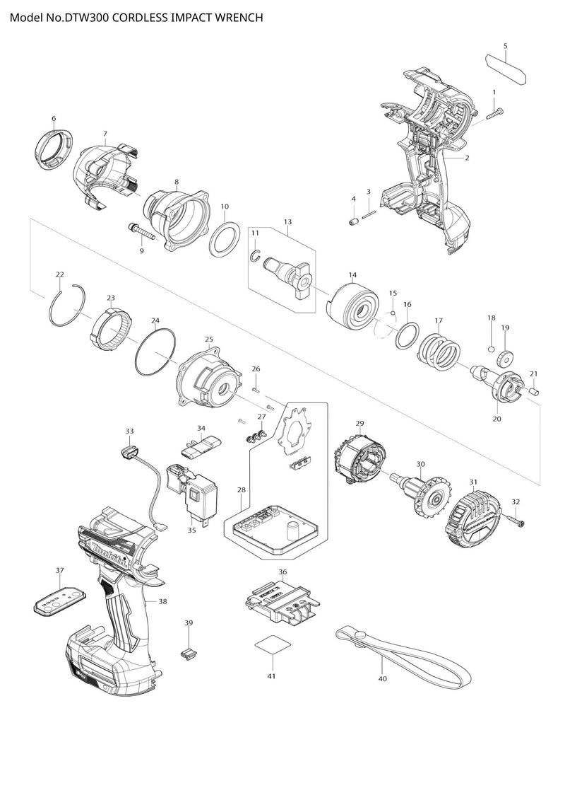 DTW300 exploded view
