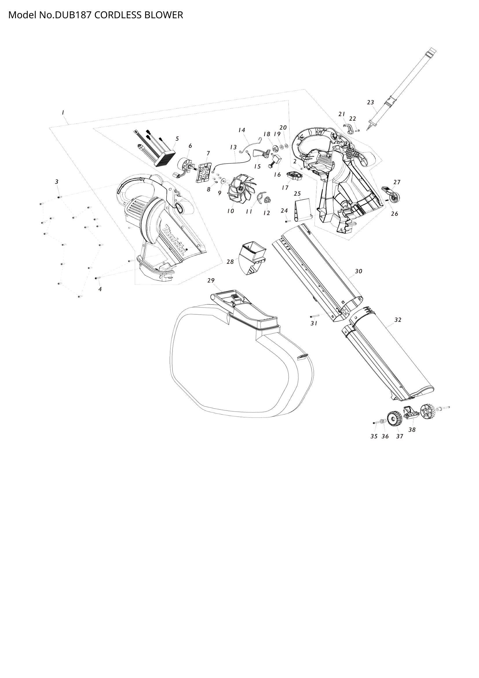 DUB187 exploded view